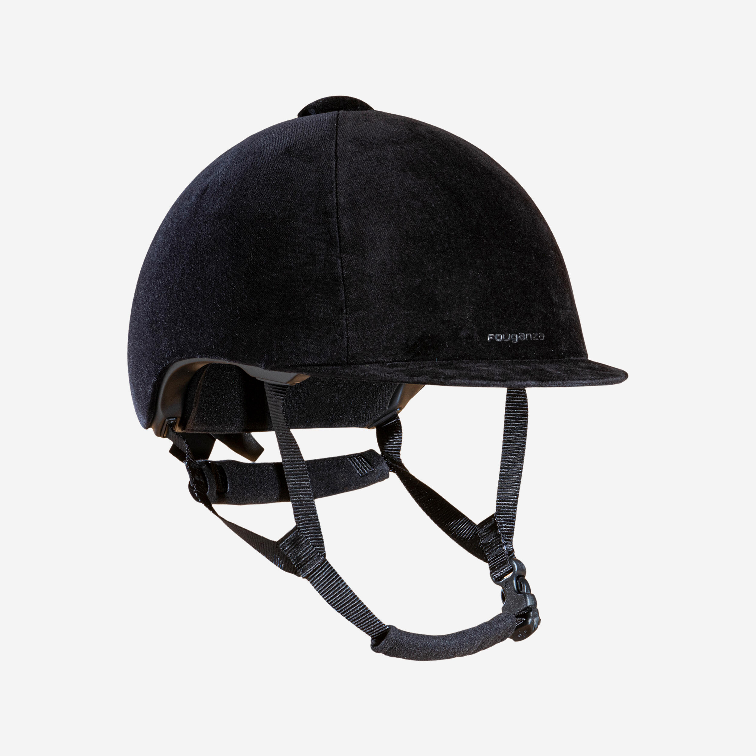 Fouganza Reithelm 140 Samt schwarz