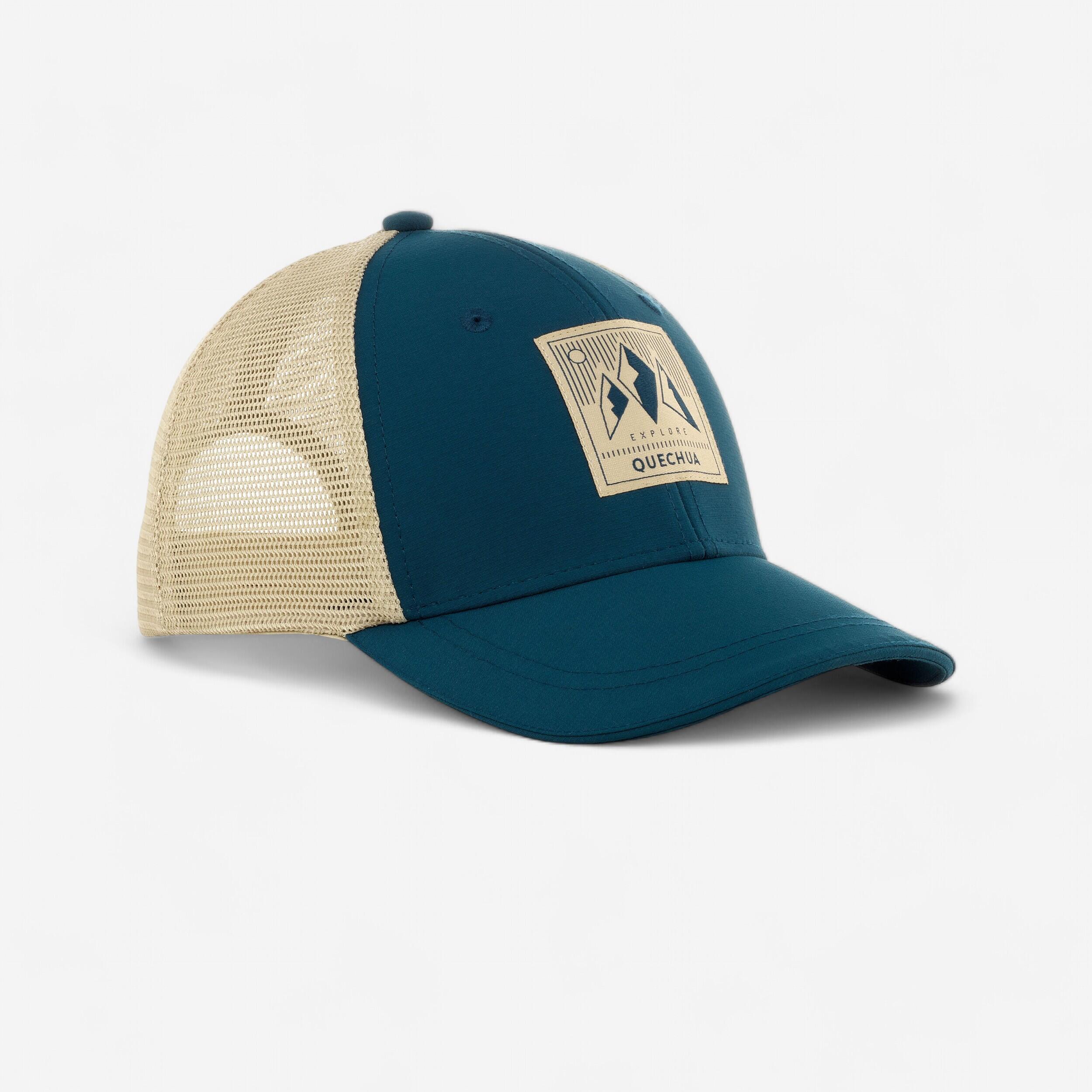Quechua Schirmmütze Cap Bergwandern MH100 Kinder rot/schwarz
