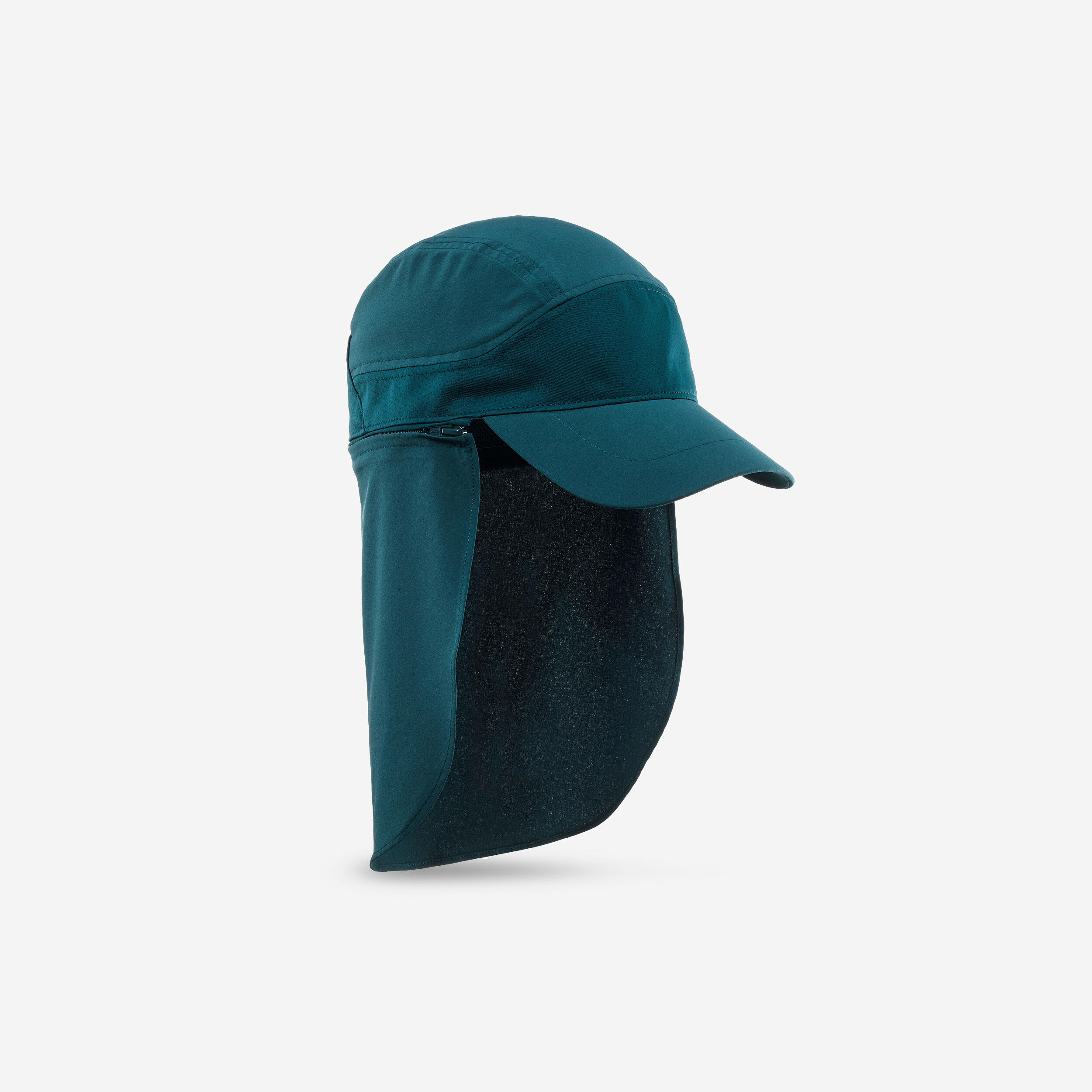 Quechua Schirmmütze Cap Wandern MH500 mit UV-Schutz Kinder Jungen türkis