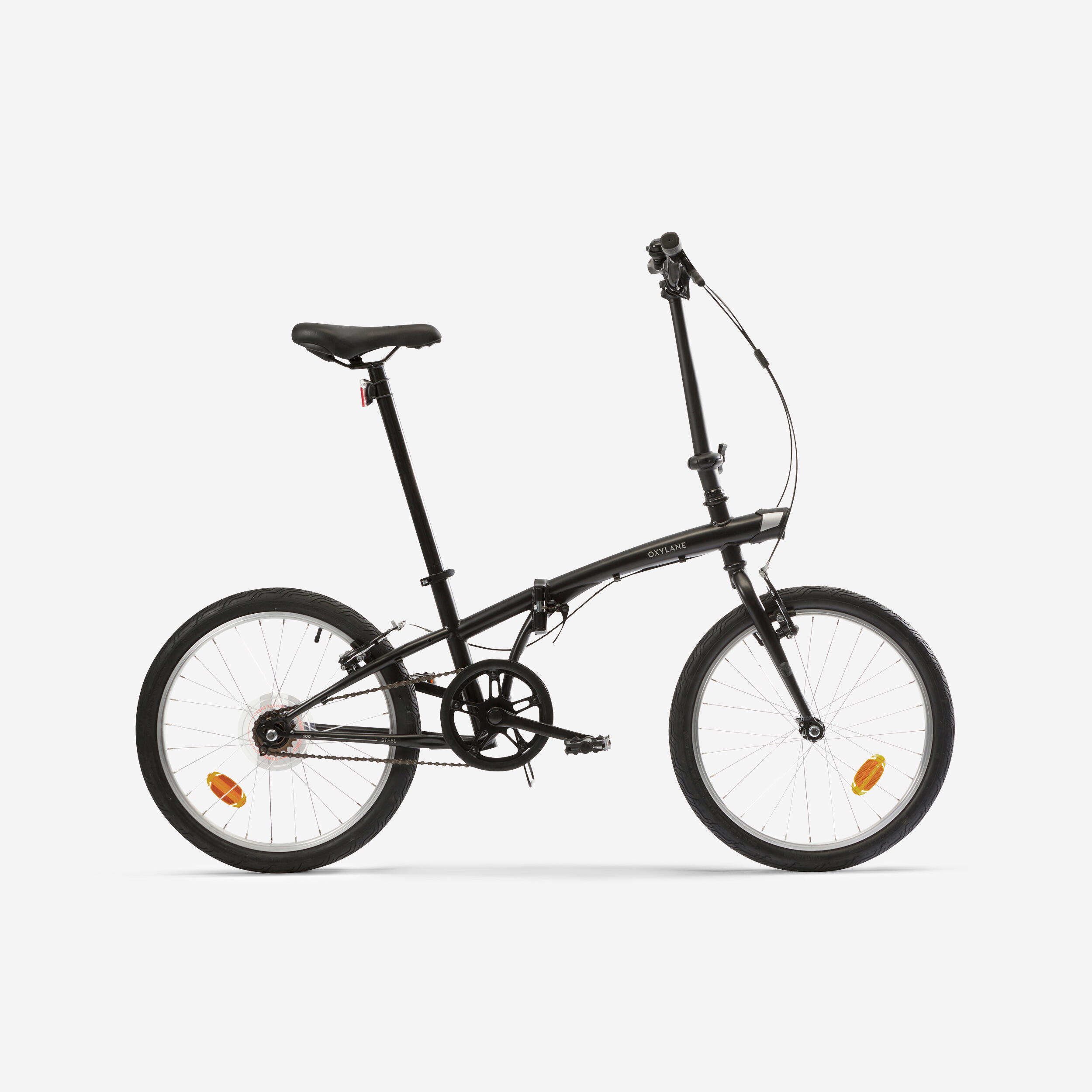 Oxylane Faltrad Klapprad 20 Zoll Oxylane 100 schwarz