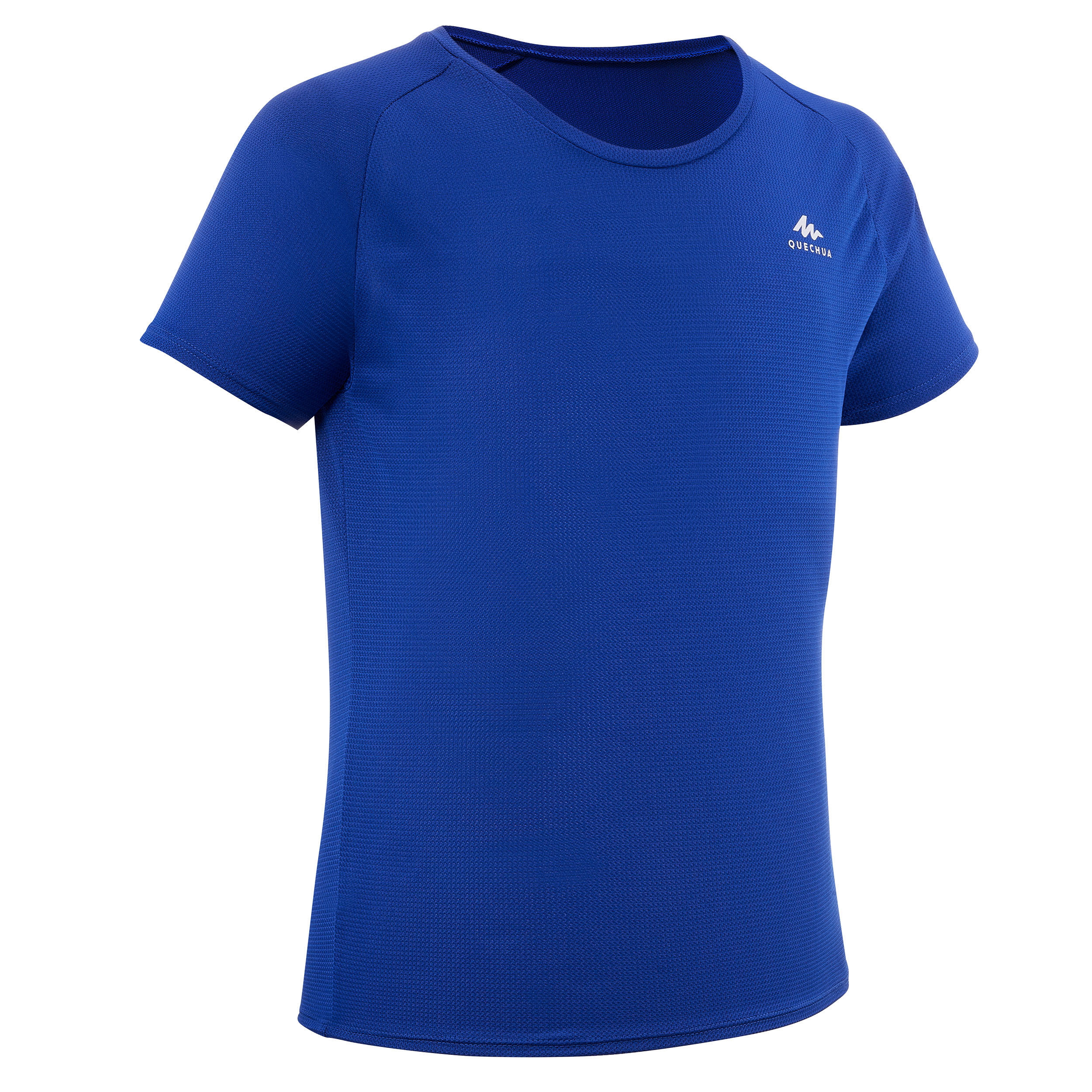 Quechua Wandershirt kurzarm Bergwandern MH500 Kinder Gr. 122–170 dunkelblau