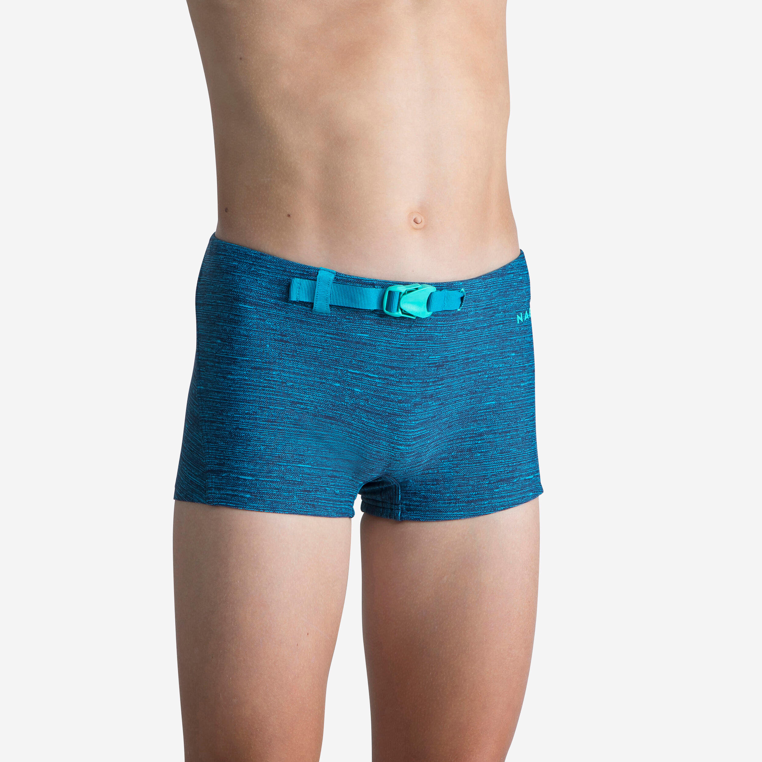 Nabaiji Badehose Boxer 100 Kiblet Jungen All Chin türkis