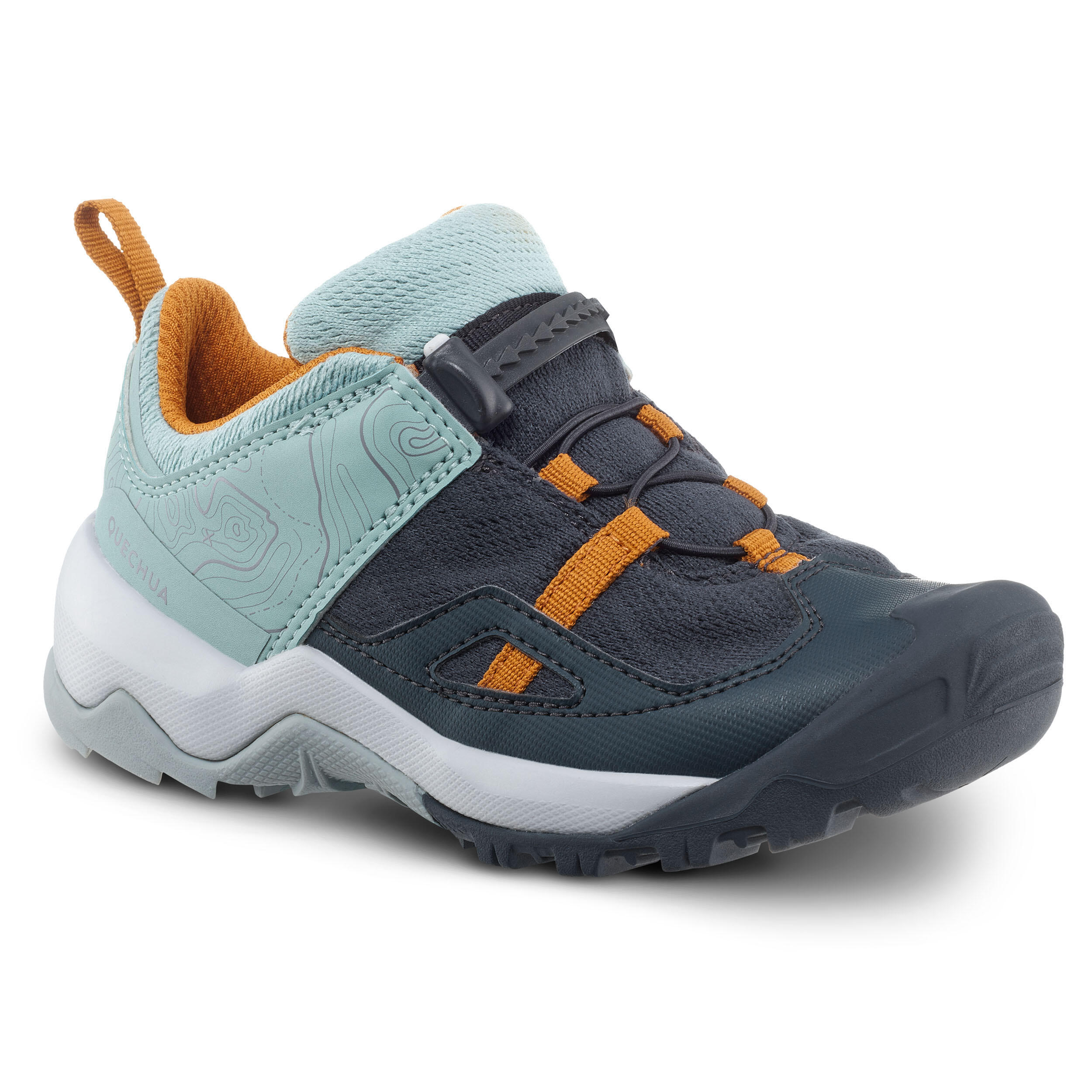 Quechua Wanderschuhe Crossrock Schnellschnürung Kinder Gr. 28–34 blau