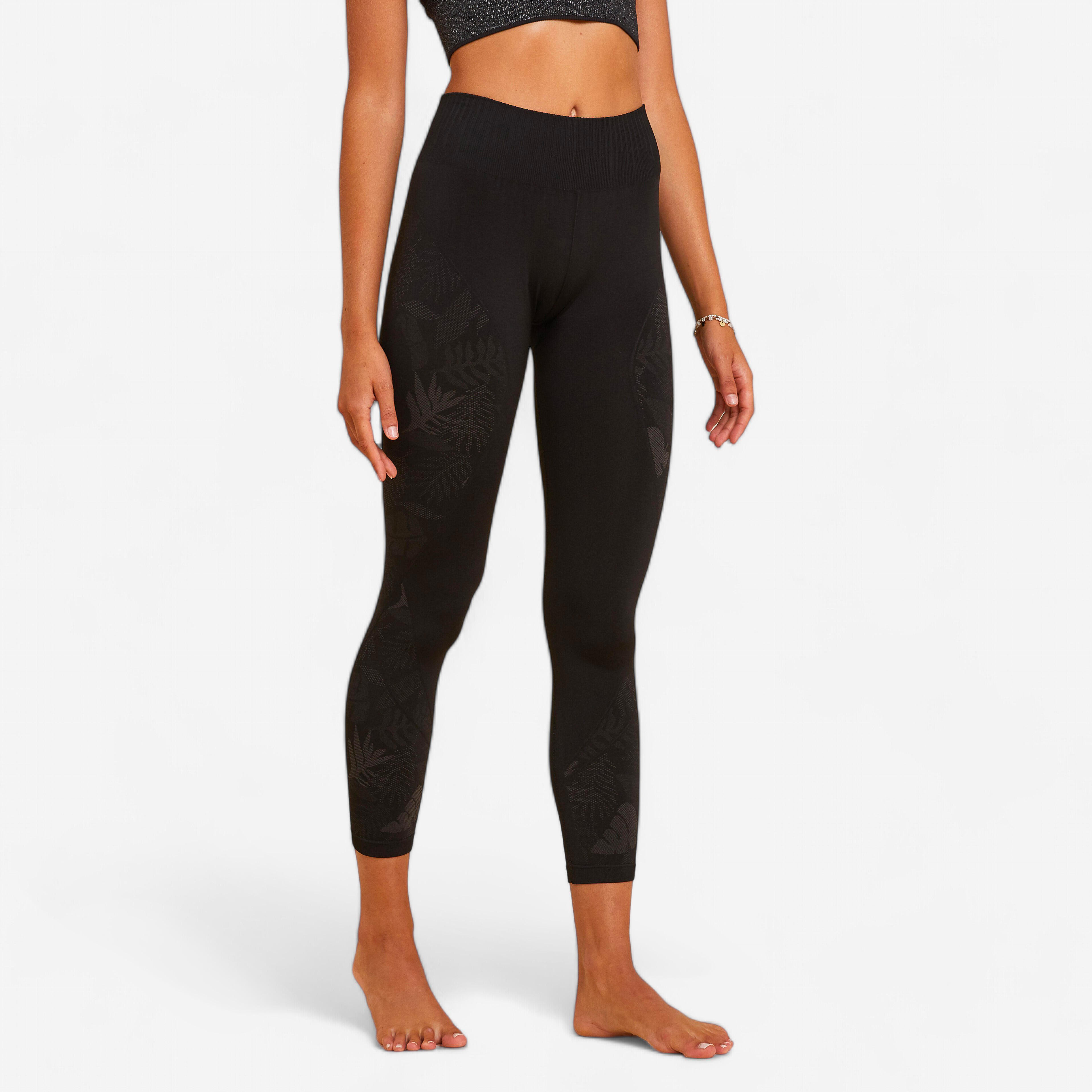Kimjaly 7/8-Leggings Yoga nahtlos schwarz/anthrazit