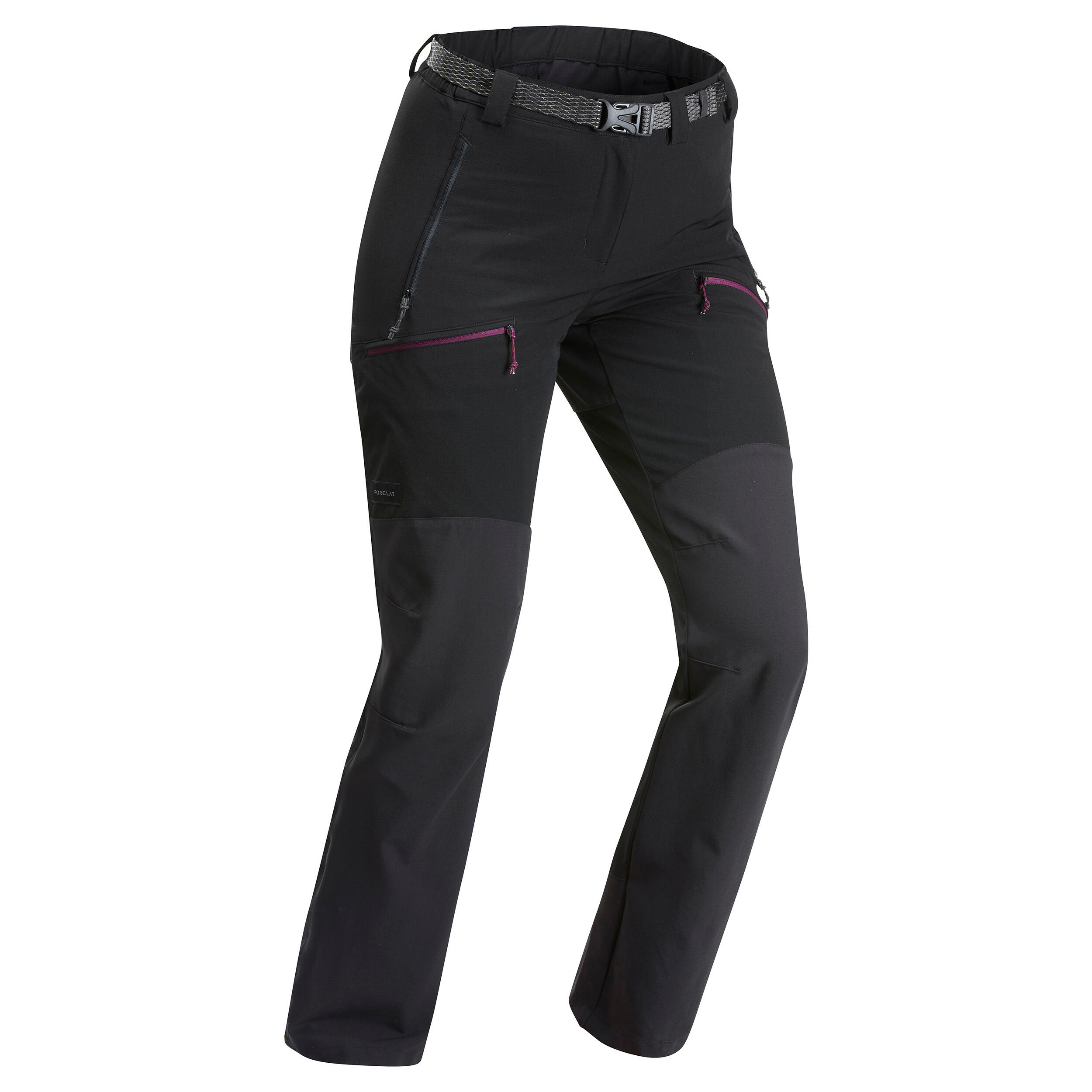 Forclaz Trekkinghose Bergtrekking MT900 wasserabweisend Damen schwarz