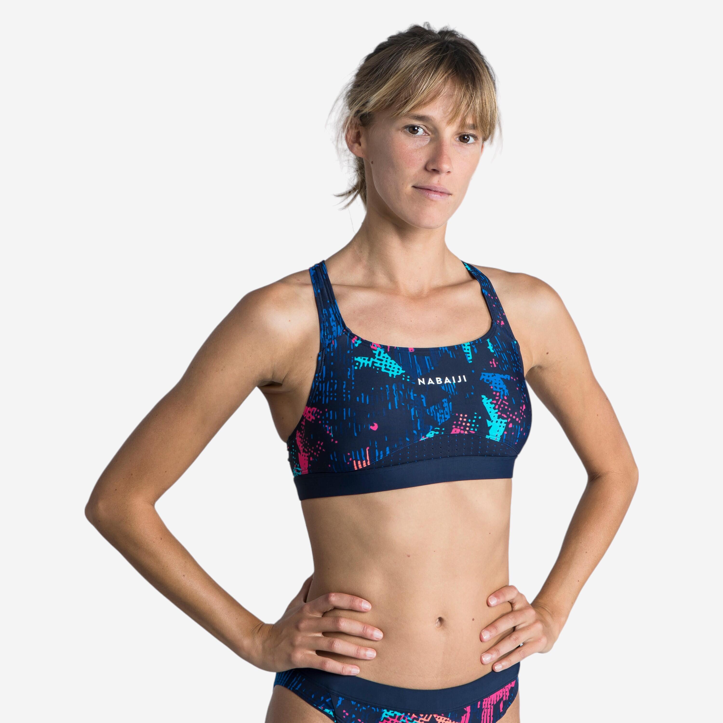 Nabaiji Sportbikini Oberteil Kamyleon All Tach Damen pink