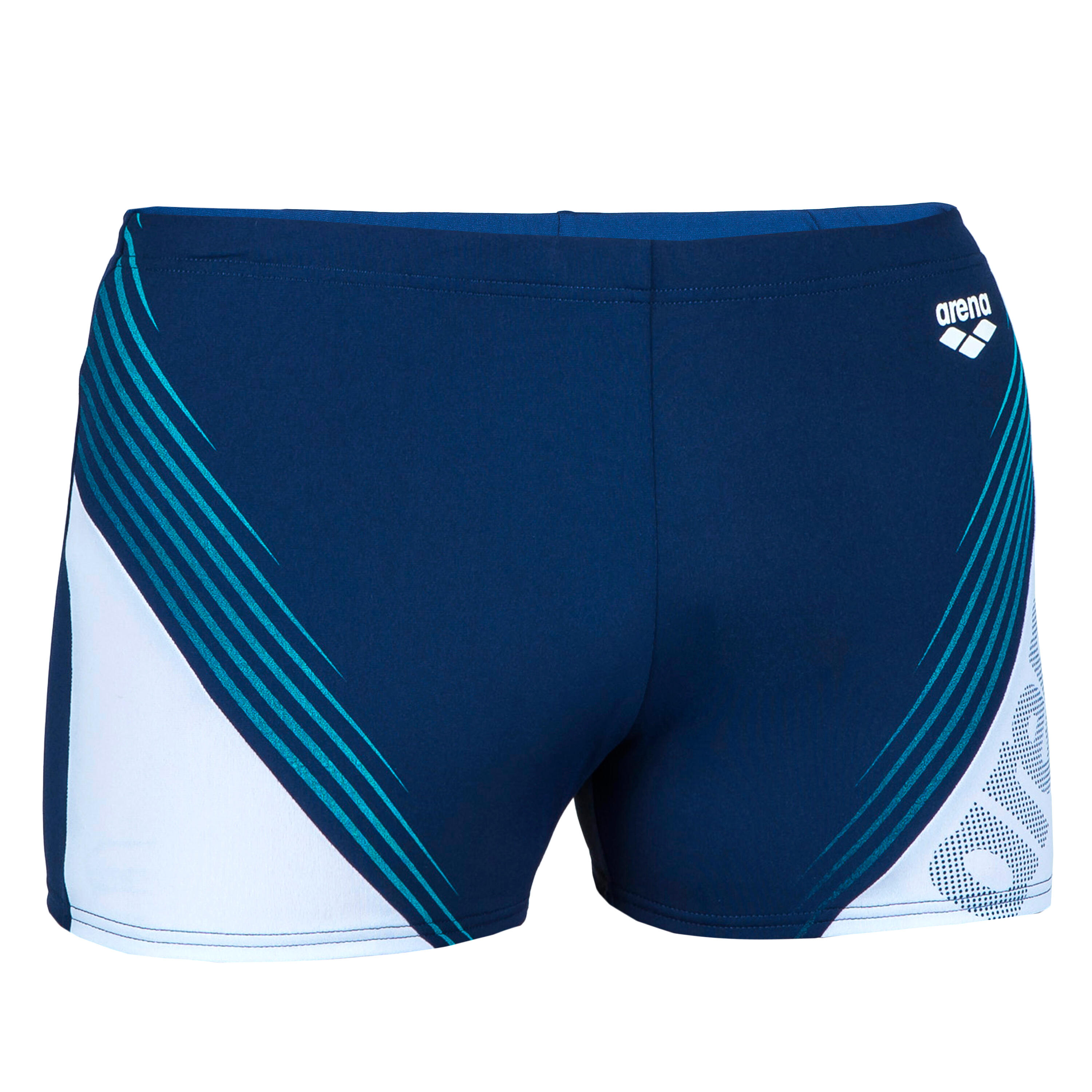 Arena Badehose Boxer Arena Herren schwarz/blau/türkis