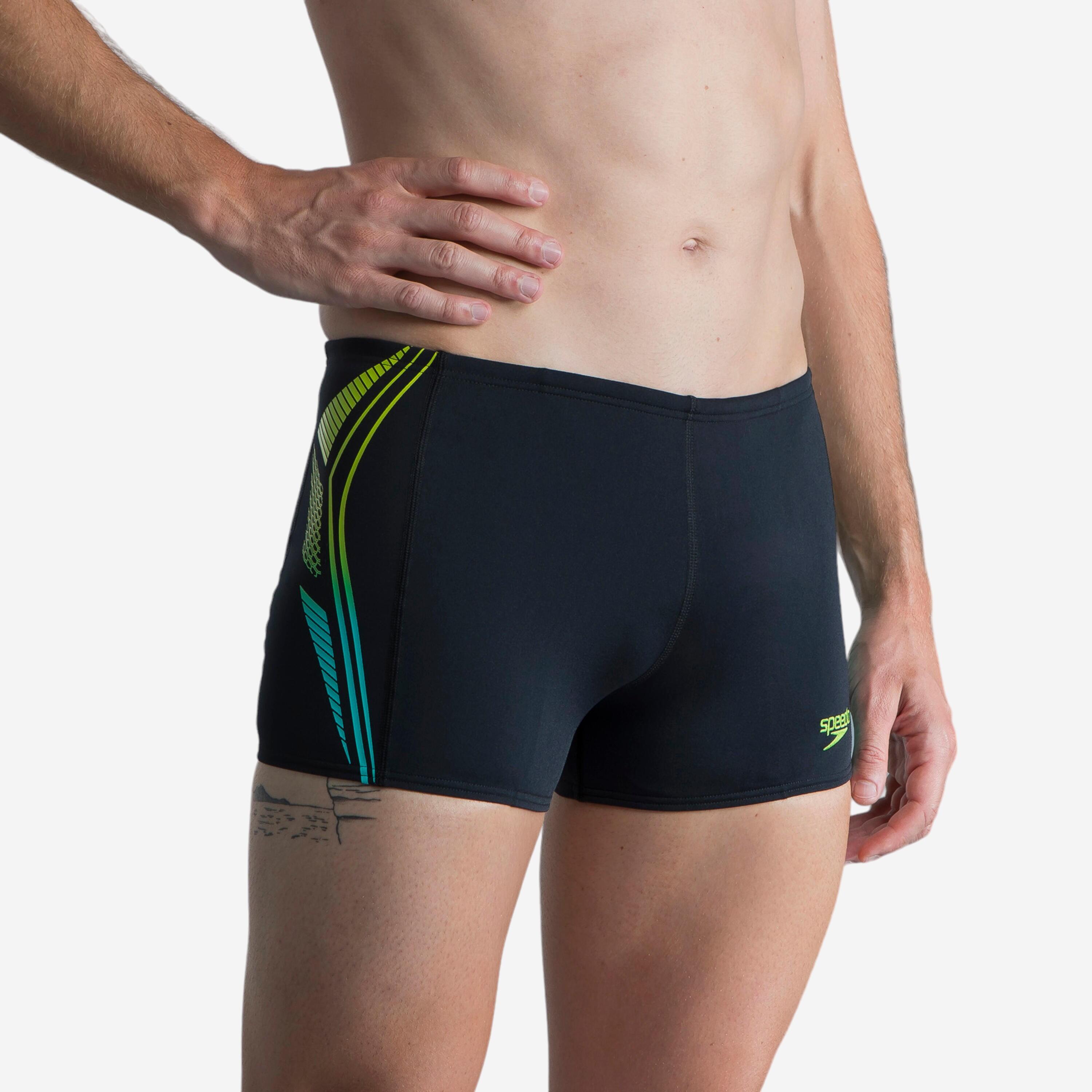 Speedo Badehose Boxer Speedo Herren schwarz/bunt
