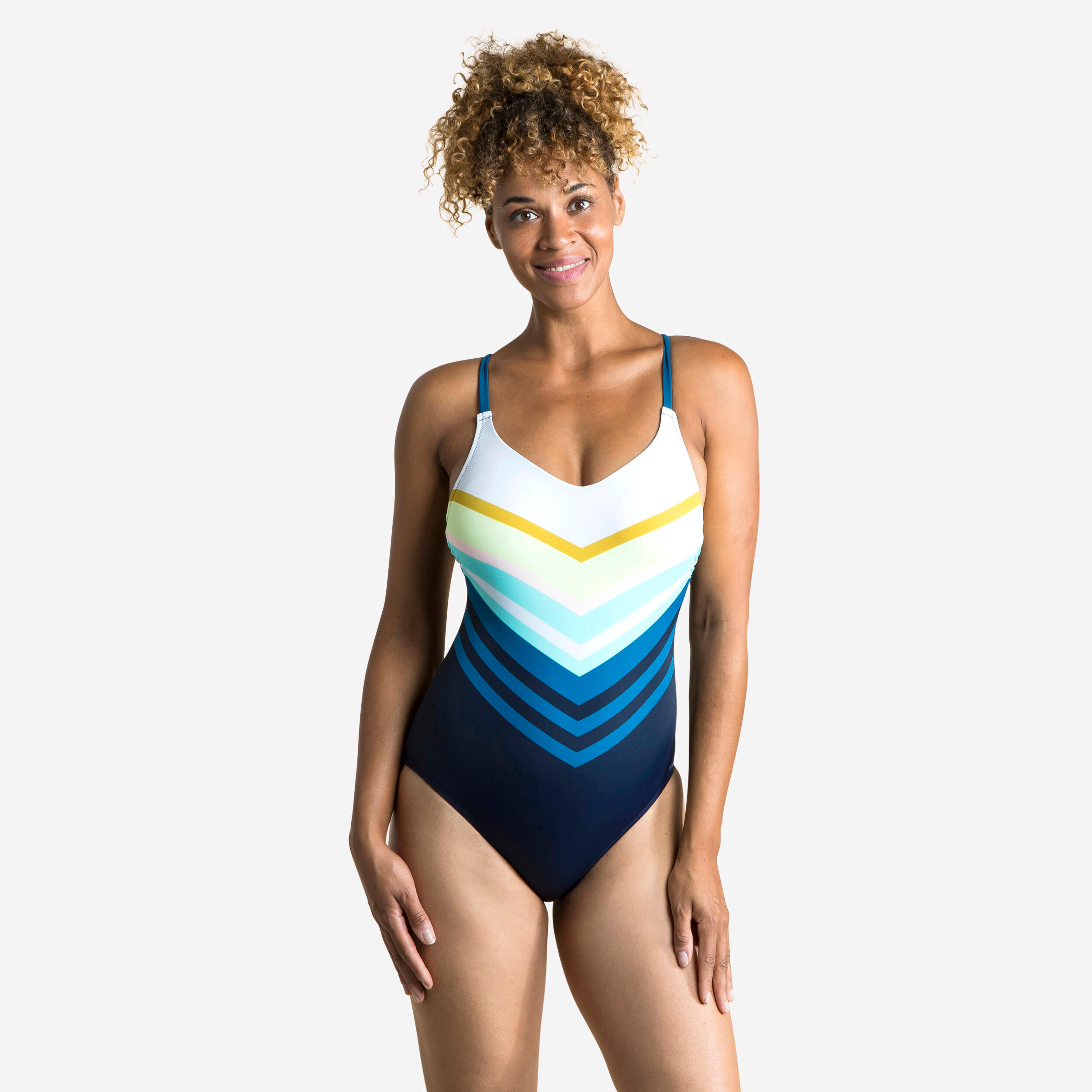 Nabaiji Badeanzug Lila Sharp Damen marineblau