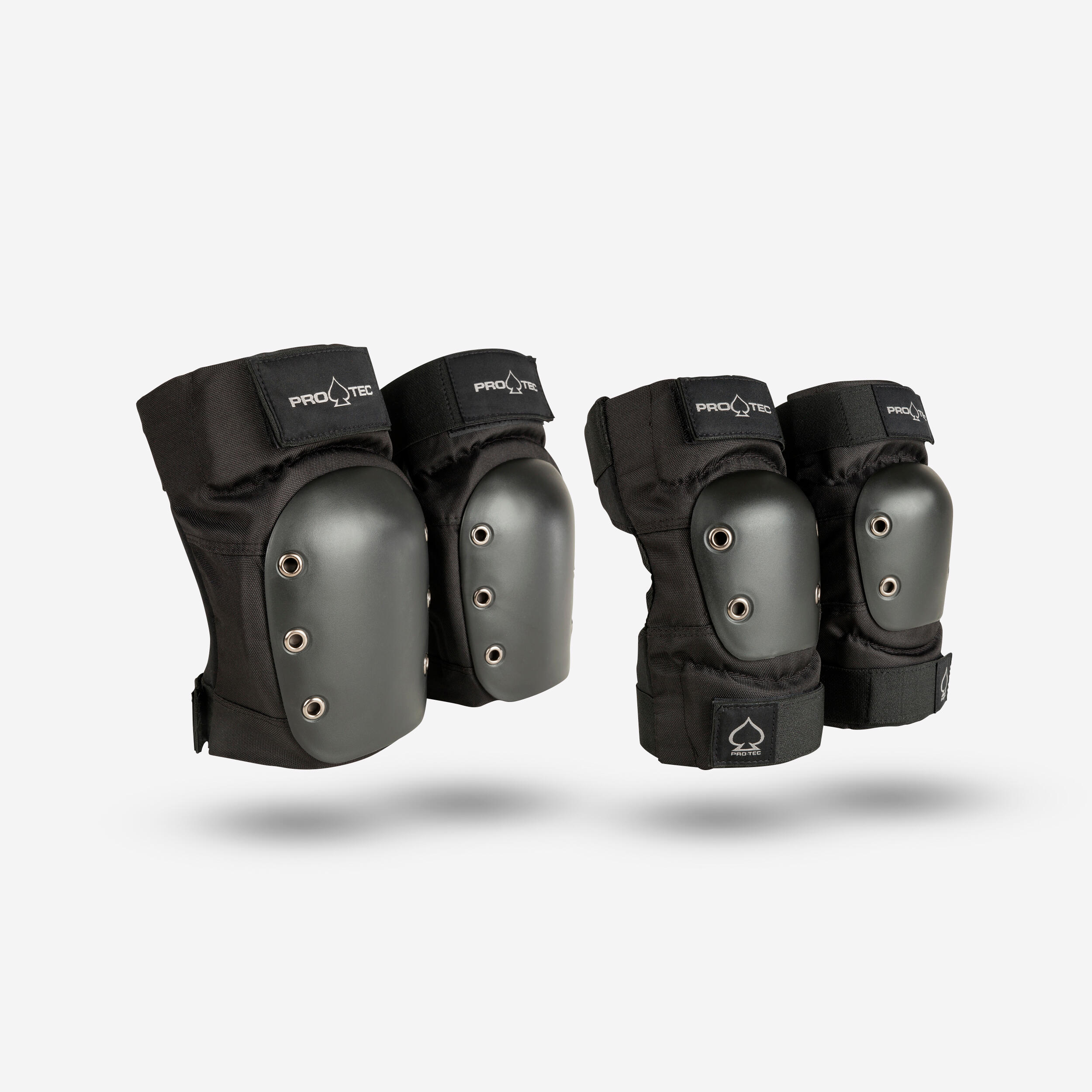 Pro-tec Skateboard Protektoren Pro-Tec Knie und Ellenbogen Erwachsene schwarz