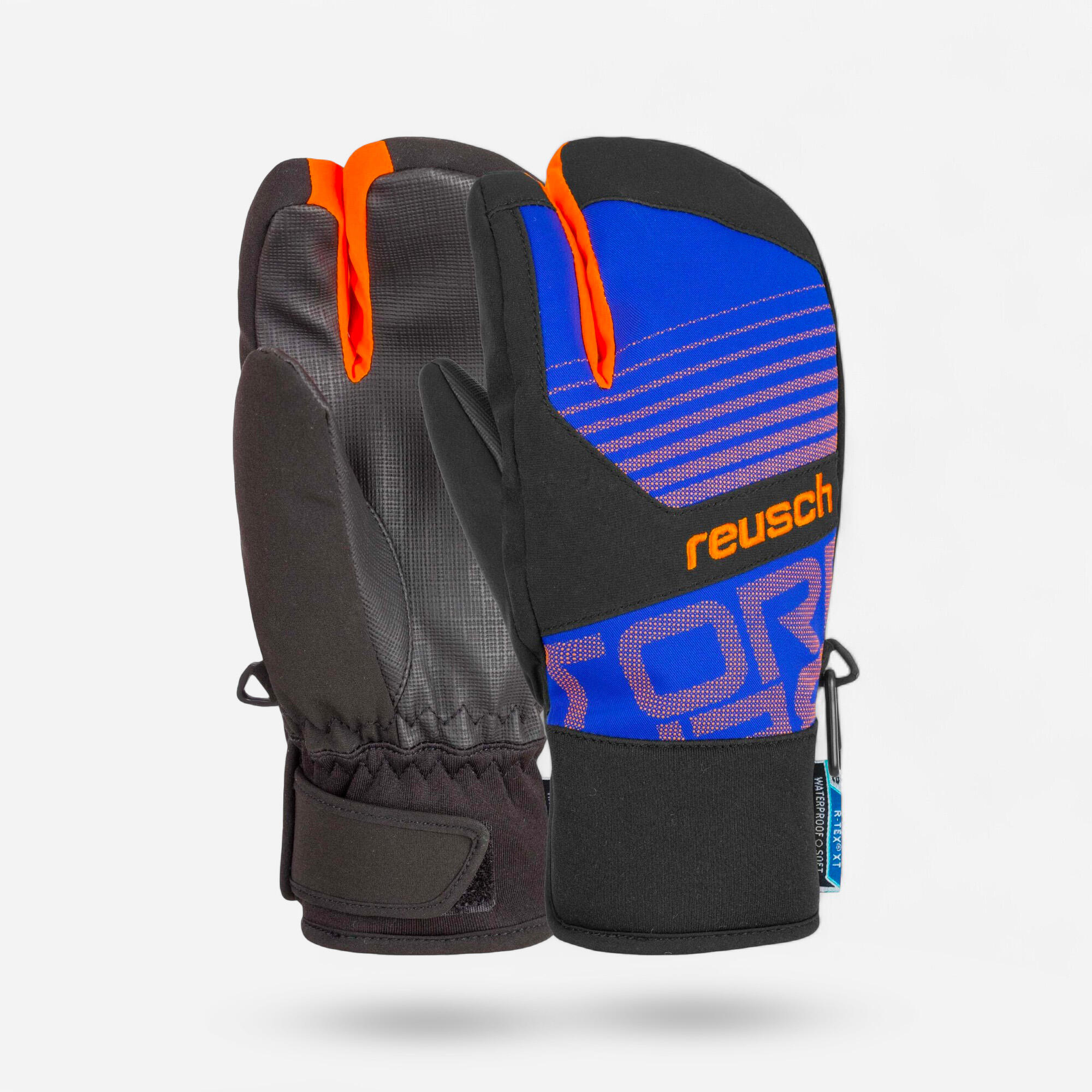 Reusch SKIHANDSCHUHE 3 FINGER LOBSTER TORBENIUS REUSCH KINDER SCHWARZ/BLAU