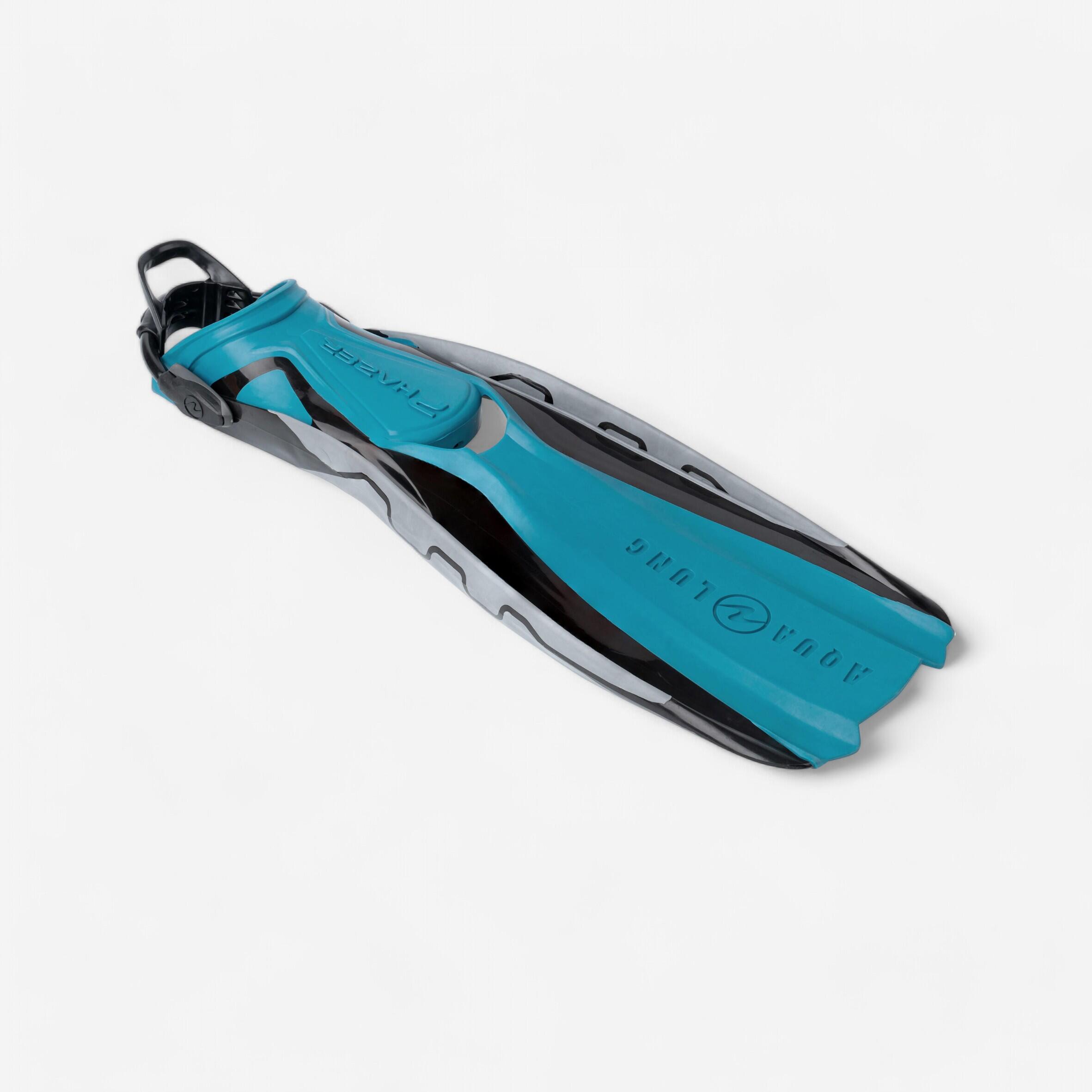 Aqualung Tauchflossen einstellbar Gerätetauchen Phazer blau/schwarz