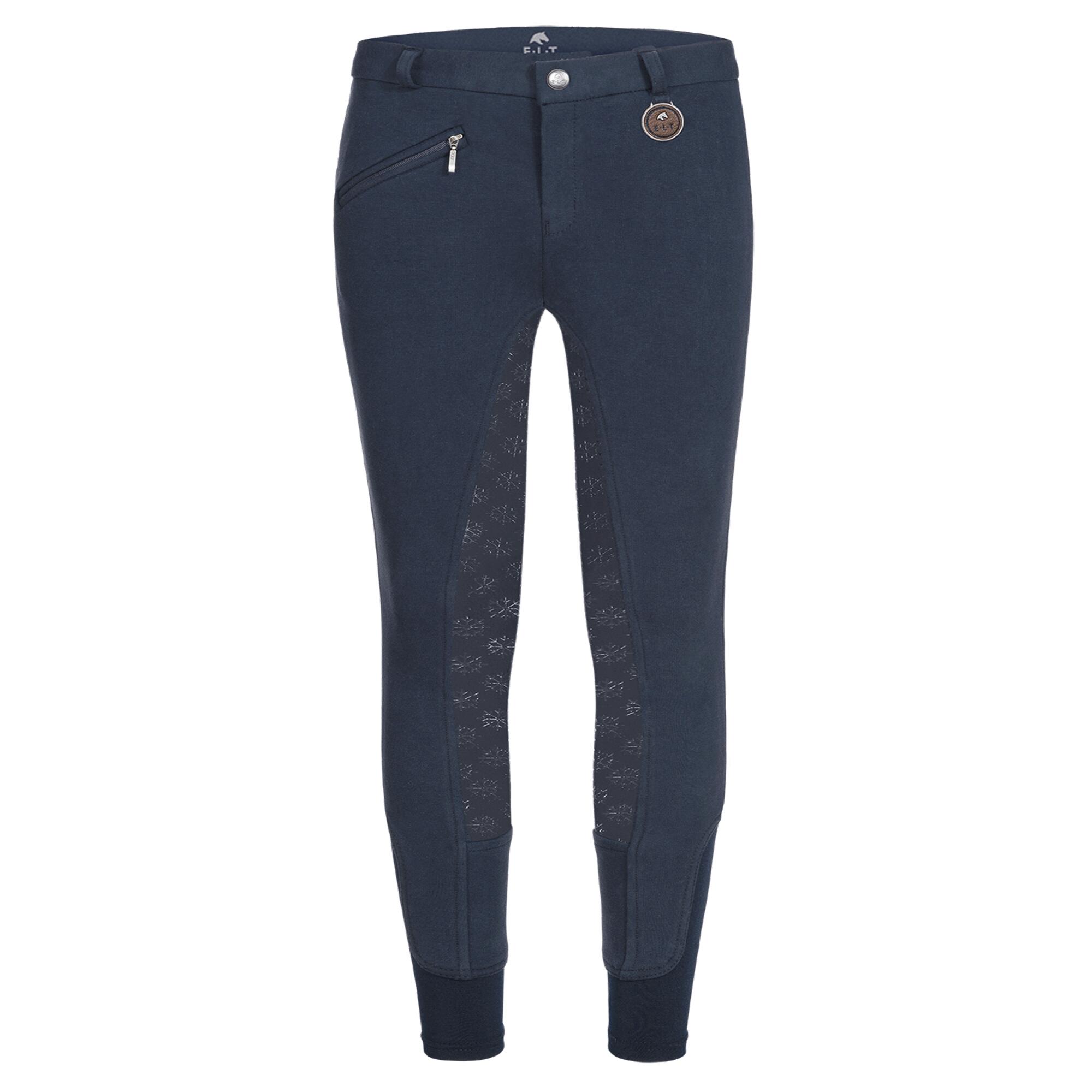 Waldhausen Winter-Reithose Waldhausen Vollbesatz Full Grip Kinder blau