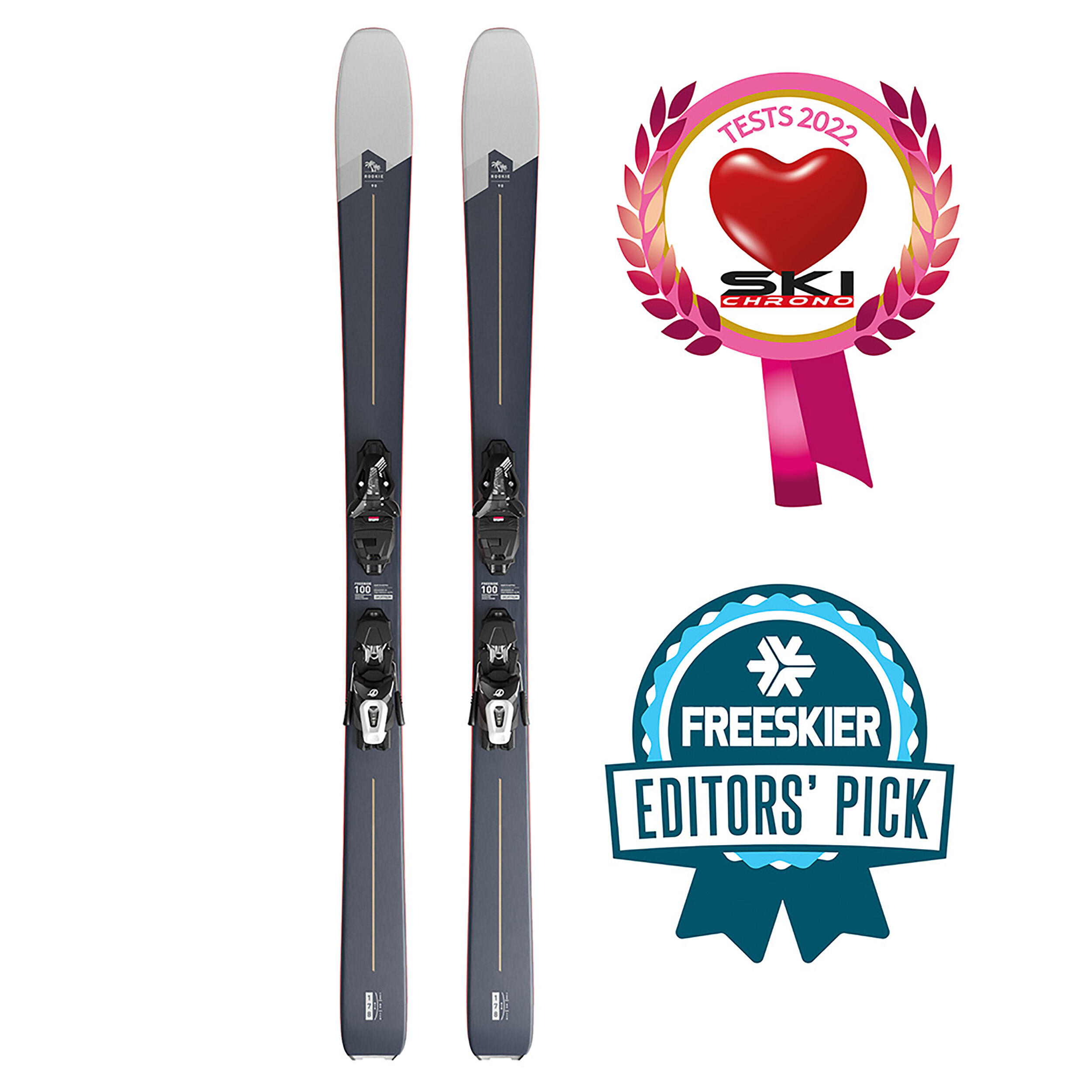 Wedze Ski Freeride - FR 100 Rookie 90 mit Bindung Herren
