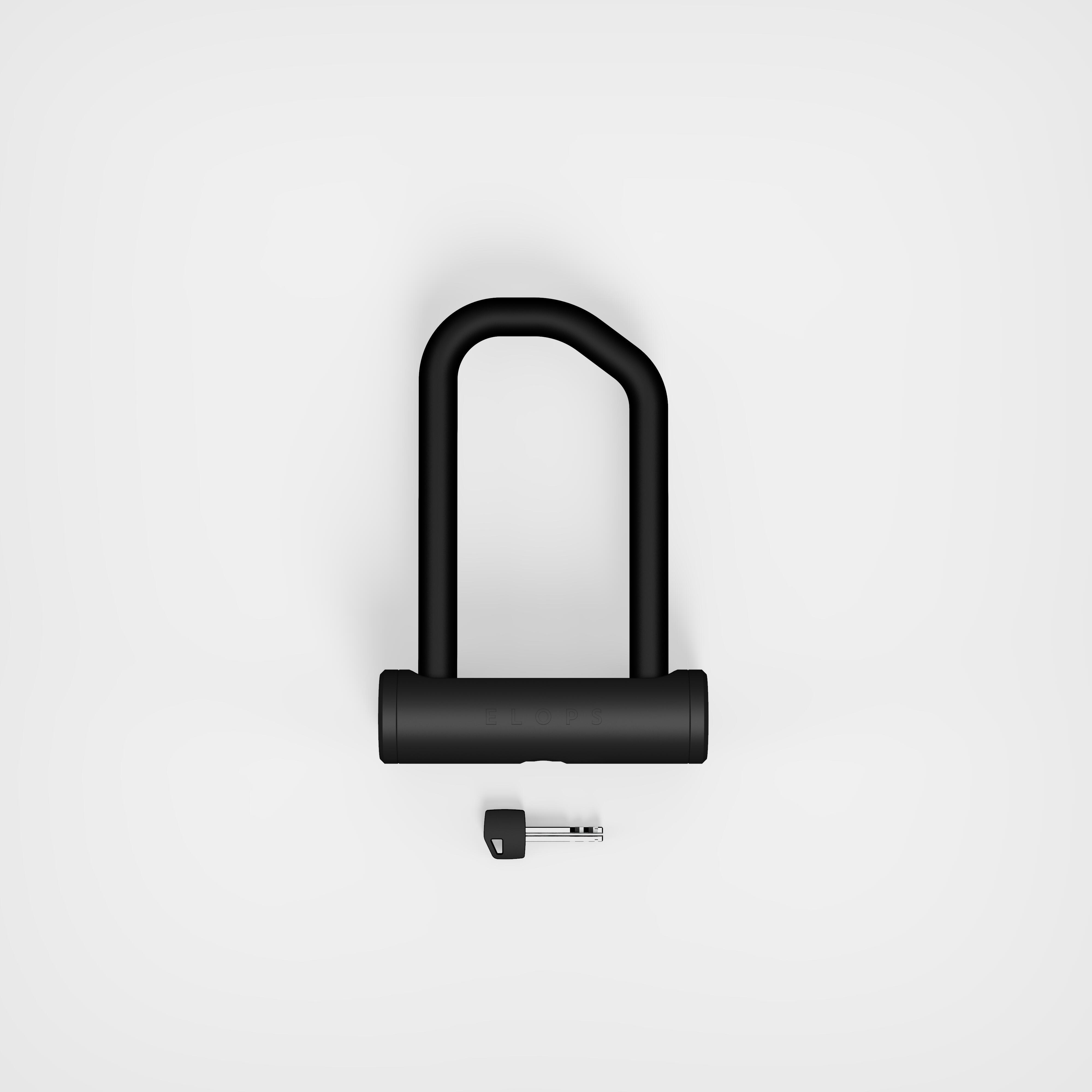 Elops Fahrradschloss Bügelschloss 920 Mini U ART2 schwarz