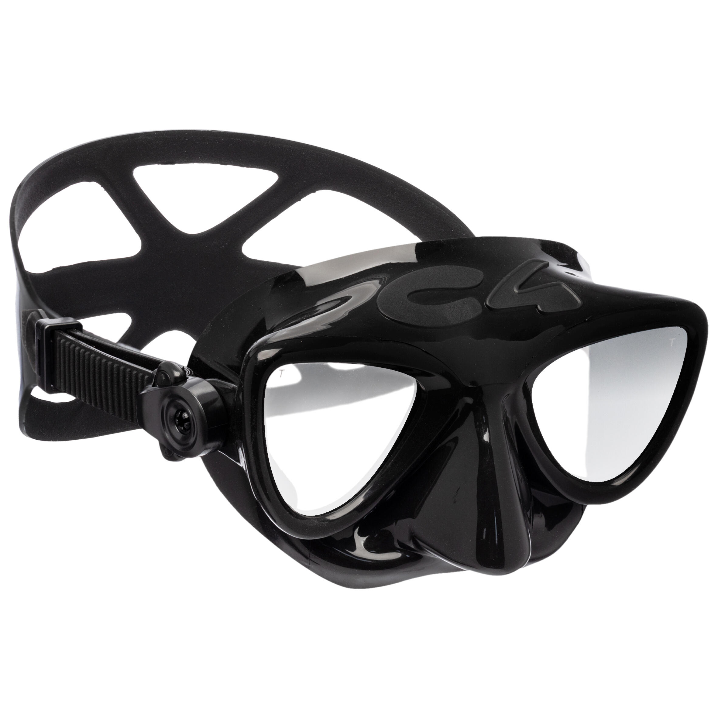 C4 Carbon Tauchmaske Freitauchen Plasma C4 Carbon verspiegelte Gläser schwarz