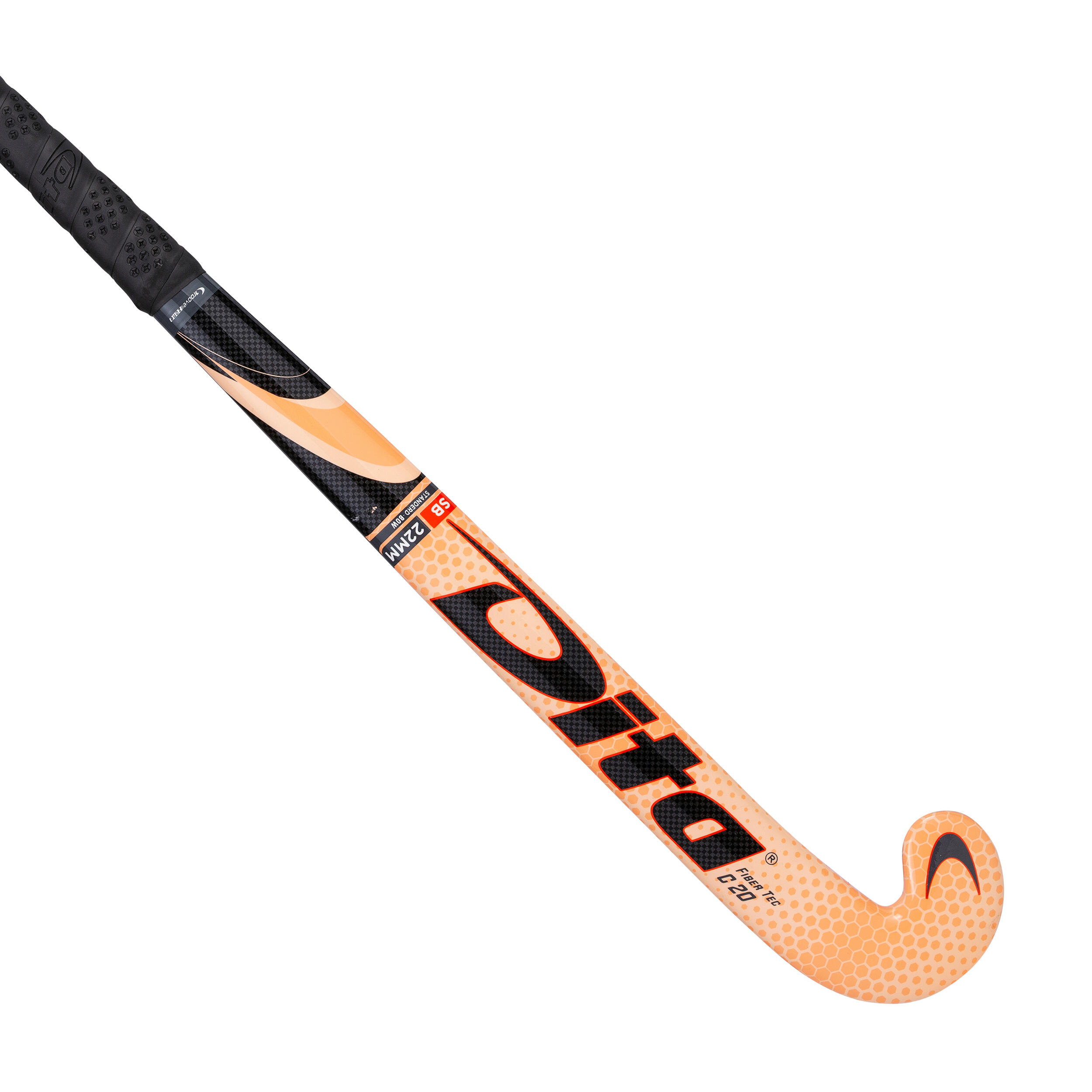 Dita Hockeyschläger Halle Fibertec C20 Standard Bow 20% Carbon Jugendl. rosa/schwarz