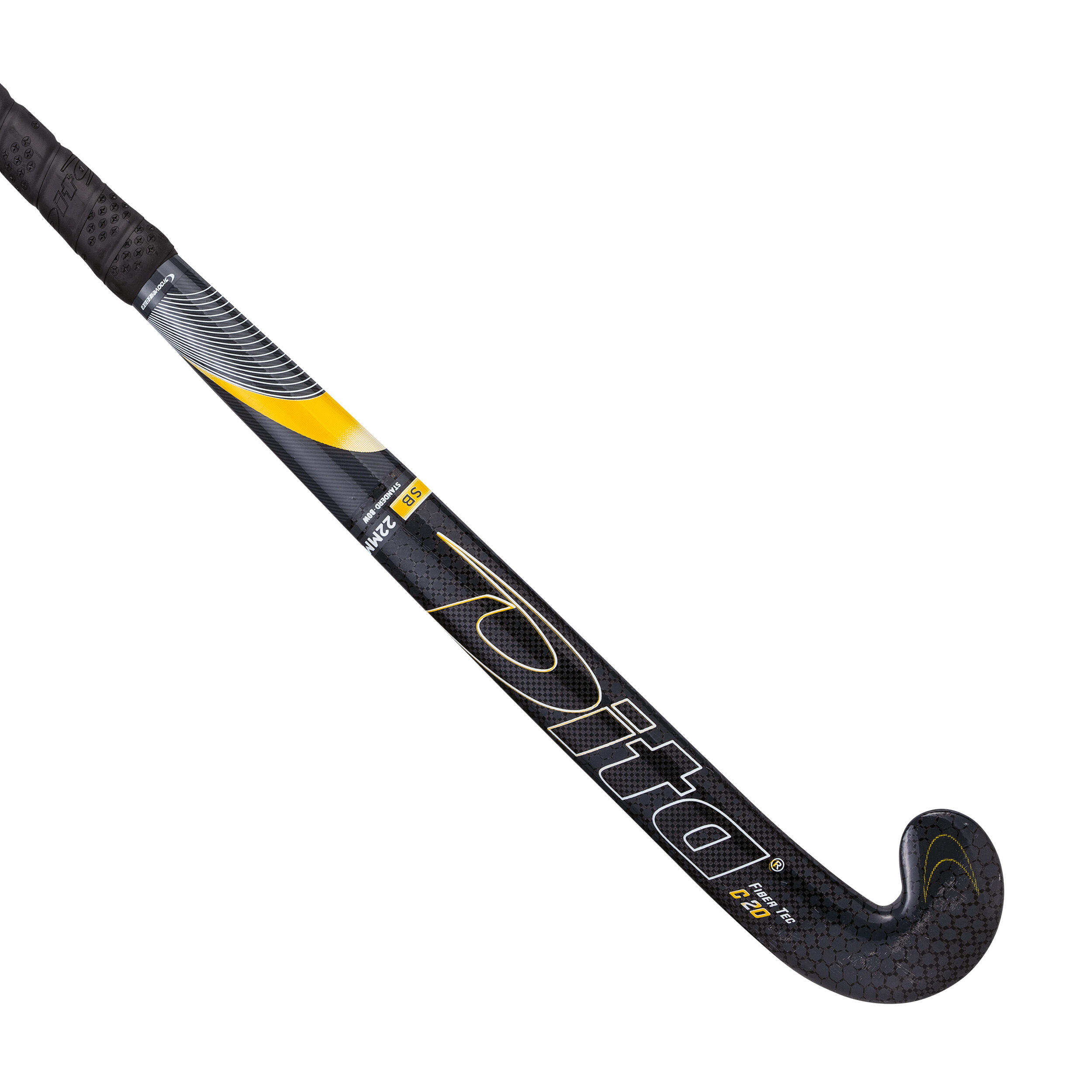 Dita Hockeyschläger Halle Fibertec C20 Standard Bow 20% Carbon Jugendl. grau/gold