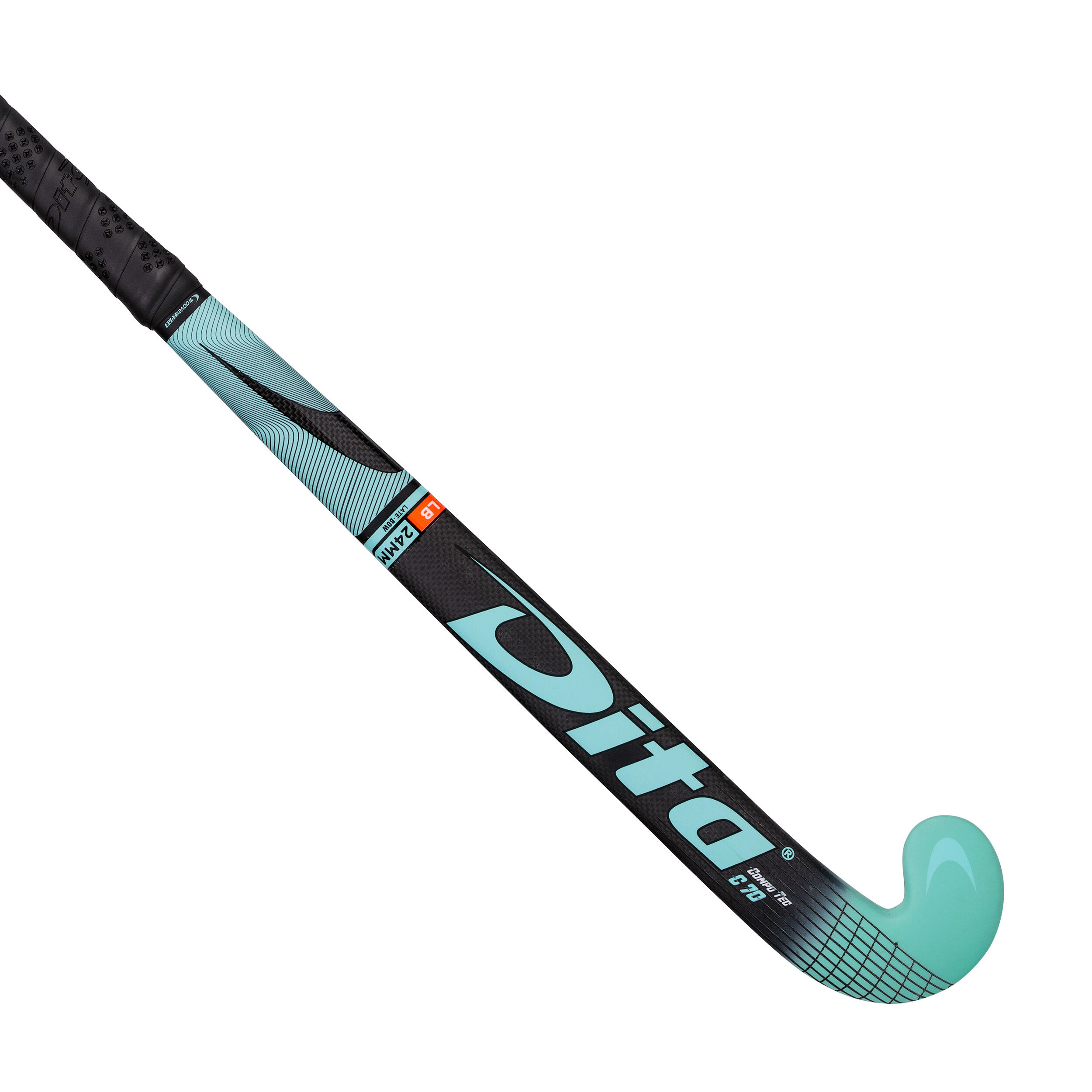 Dita Hallenhockeyschläger CompotecC70 Experte LB 70 % Carbon Damen/Herren schwarz