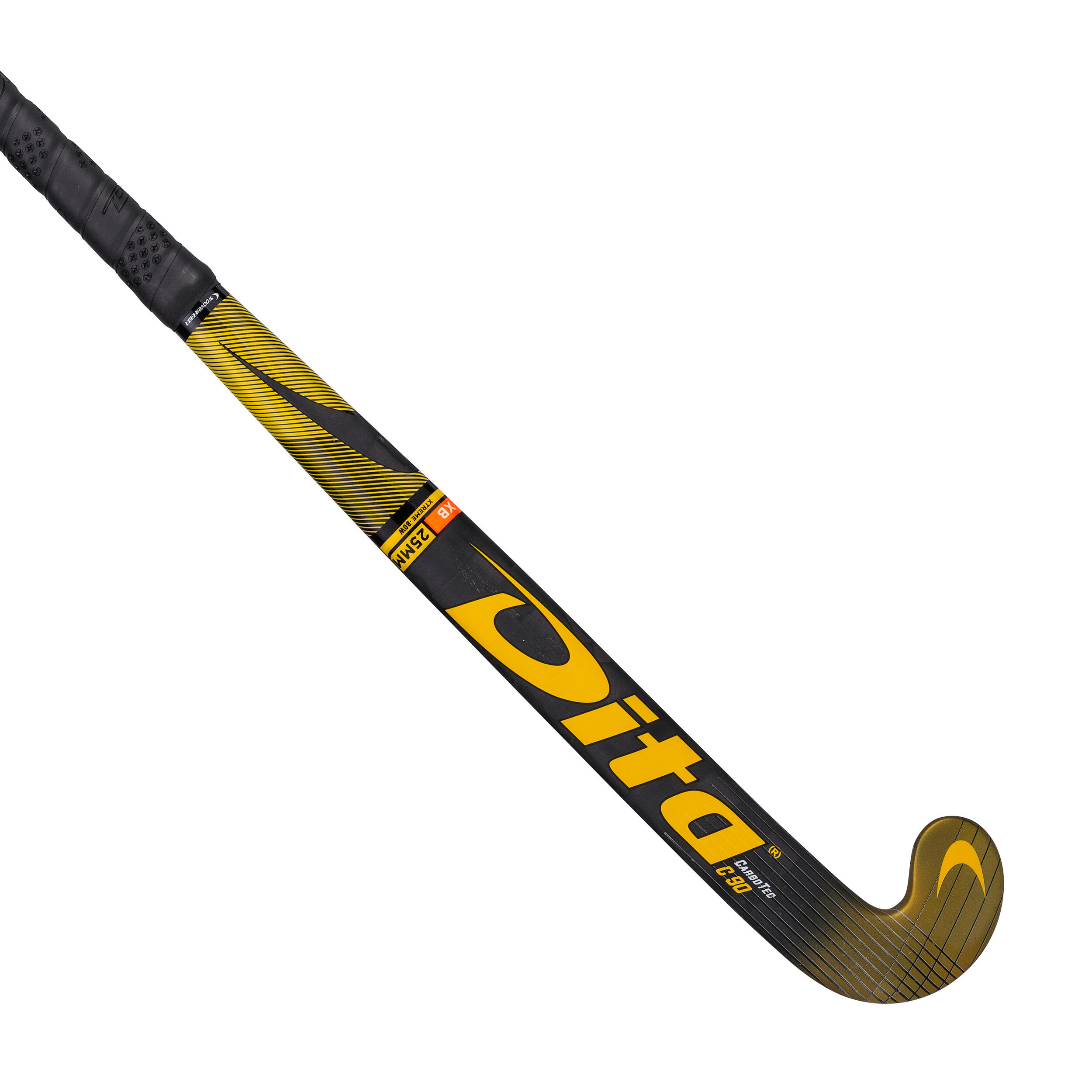 Dita Hallenhockeyschläger CarboTec Experten Xlowbow 90 % Carbon Damen/Herren schwarz
