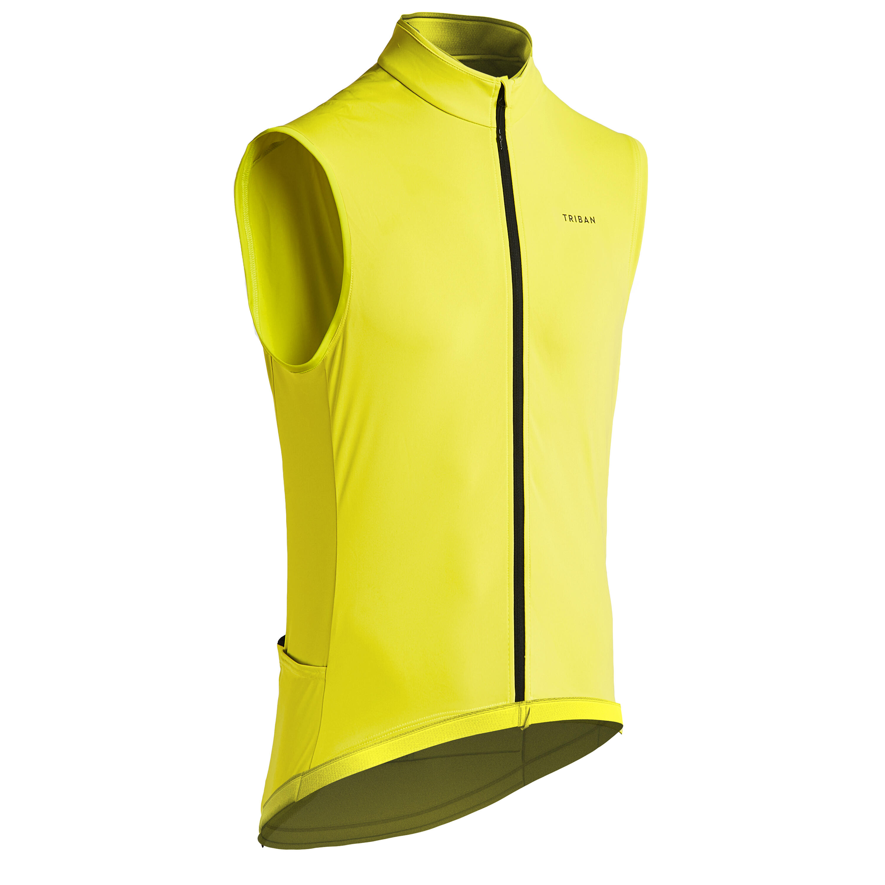 Triban Radtrikot kurzarm Rennrad RC 500 Herren gelb