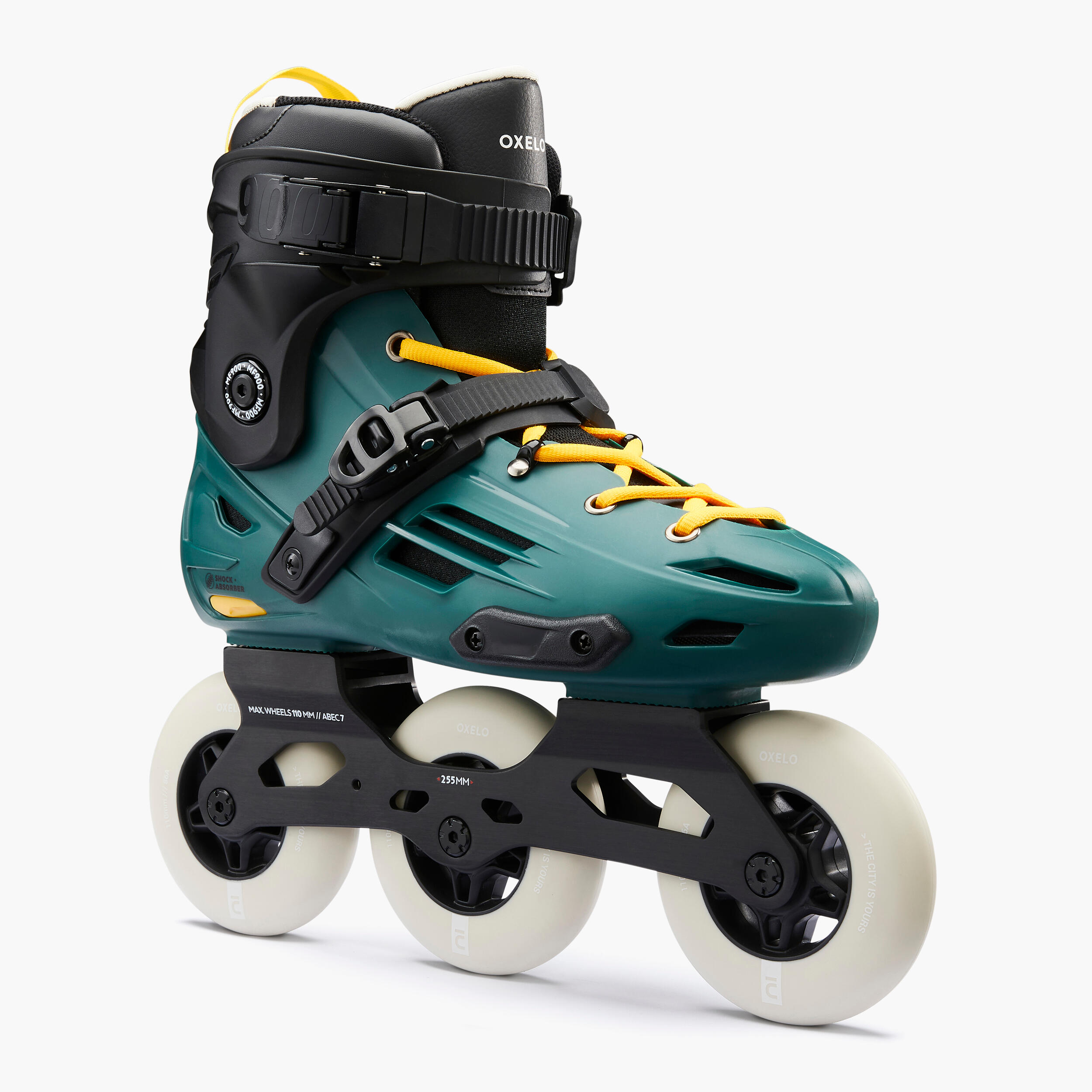 Oxelo Inline Skates Inliner Freeskate MF900 Erwachsene urban green