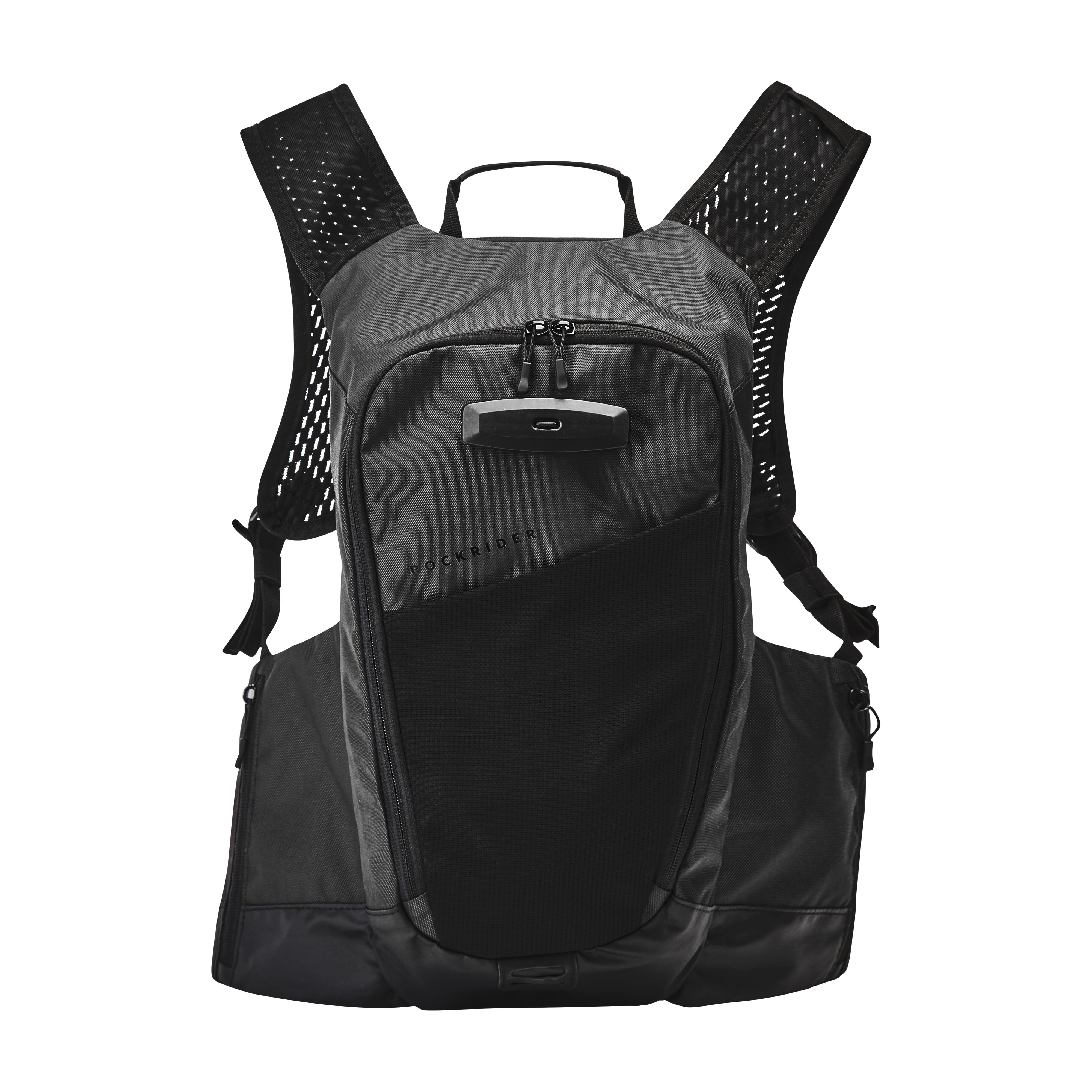 Rockrider Trinkrucksack MTB Explore 7 l/2 l Wasser schwarz