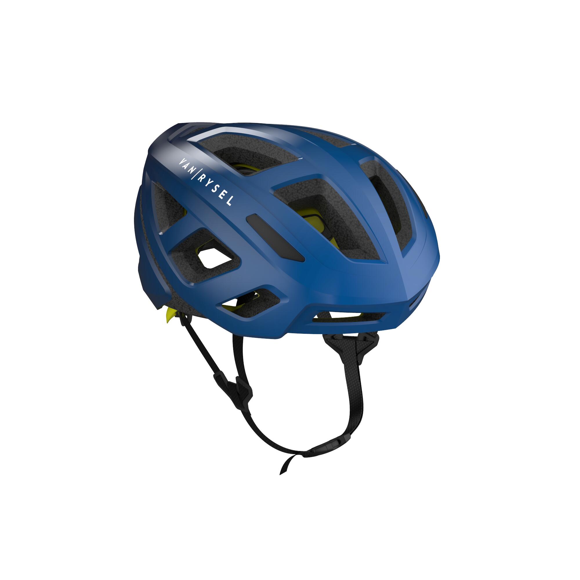 Van Rysel Fahrradhelm Rennrad ROADR 500 MIPS blau