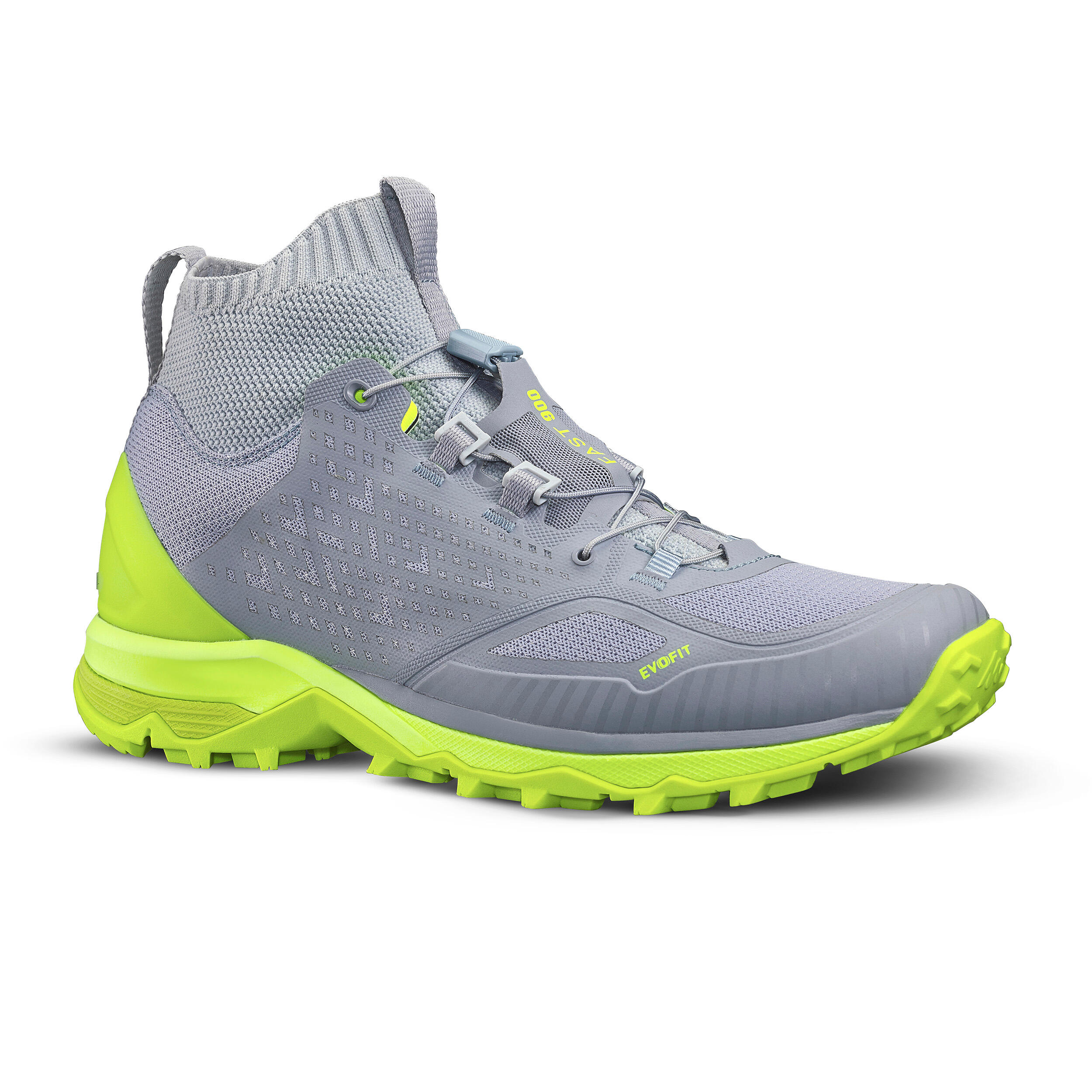 Quechua Wanderschuhe Speed Hiking FH900 ultraleicht Herren grau/gelb