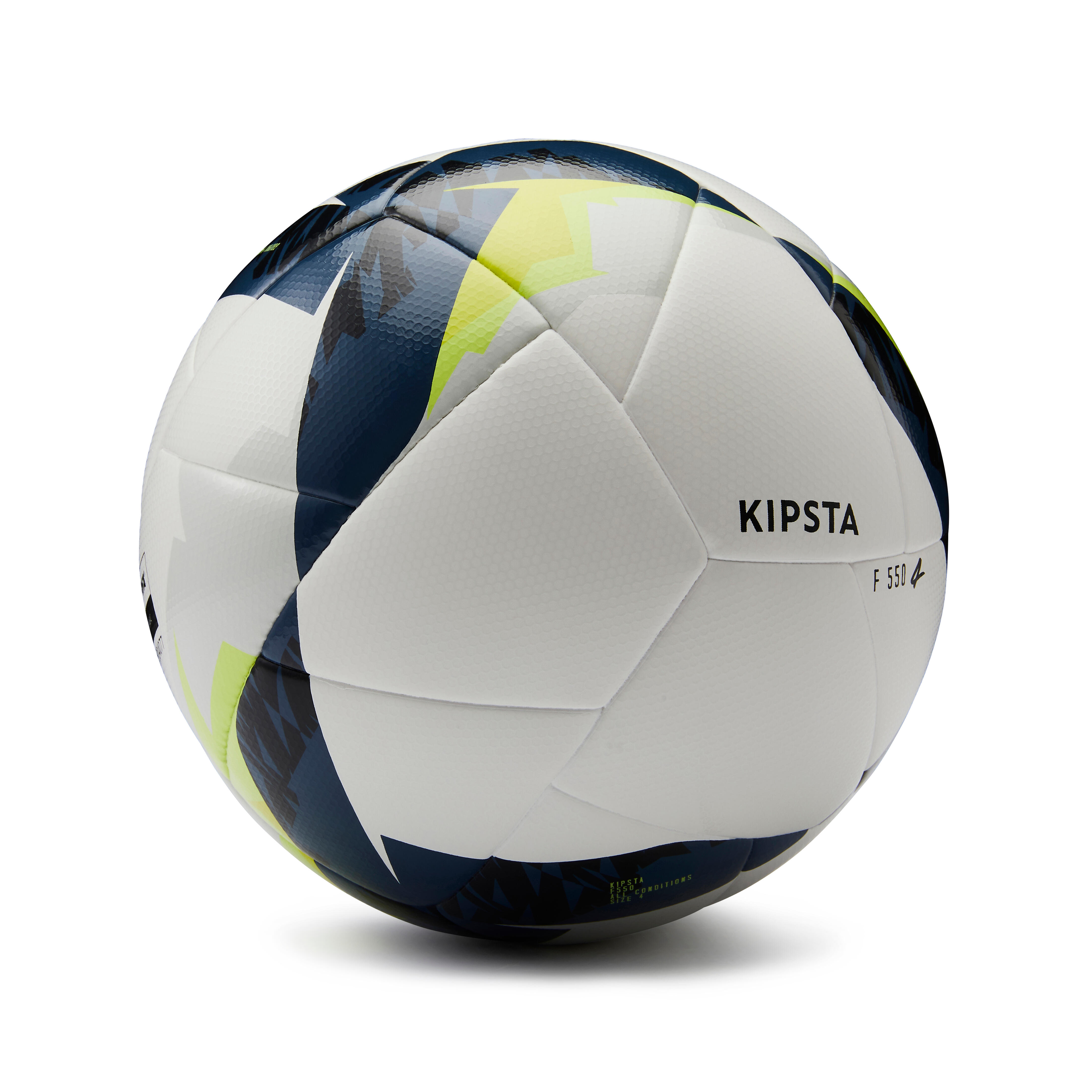 Kipsta Fussball F550 Hybrid Grösse 4 weiss/gelb