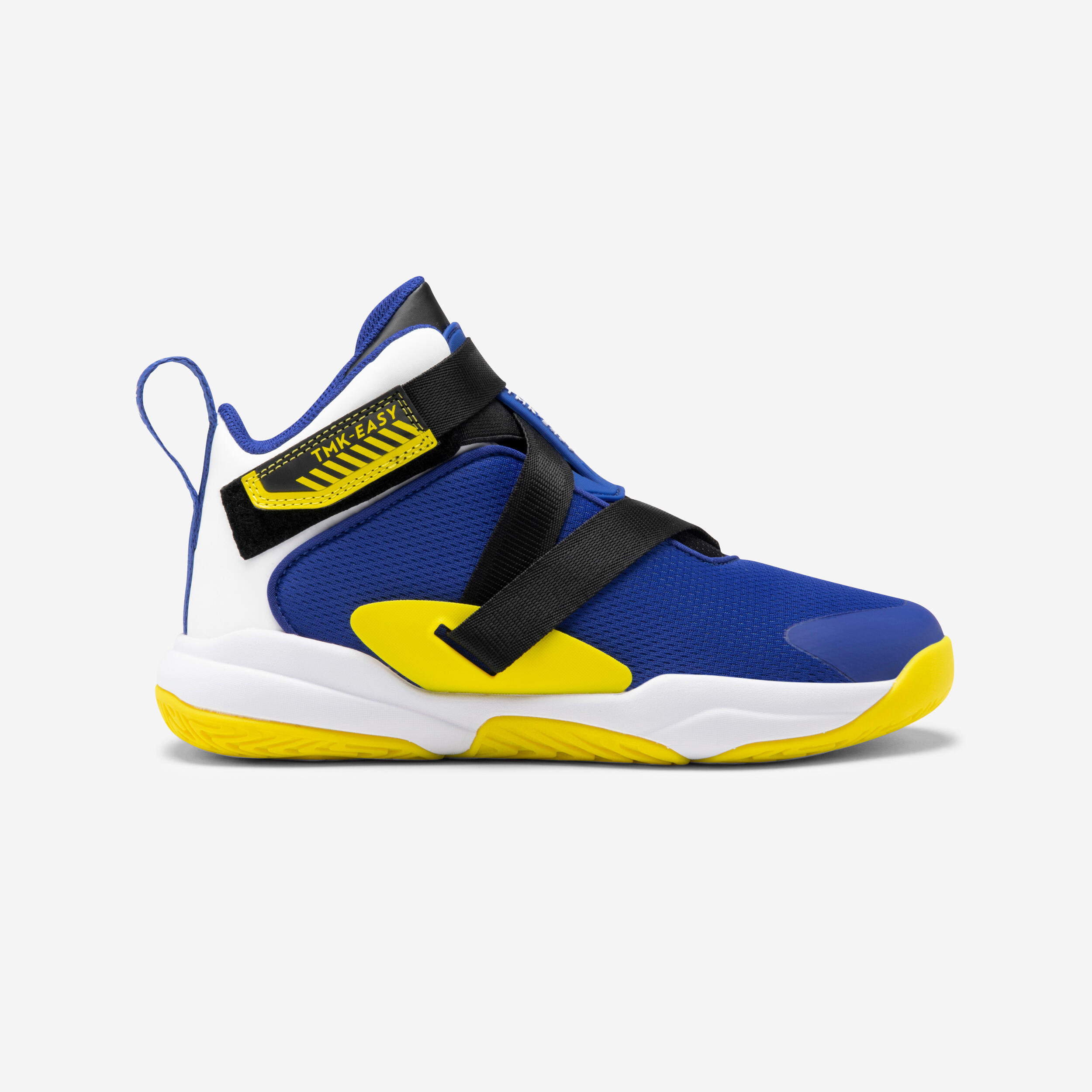Tarmak Basketballschuhe Easy X Kinder blau/gelb