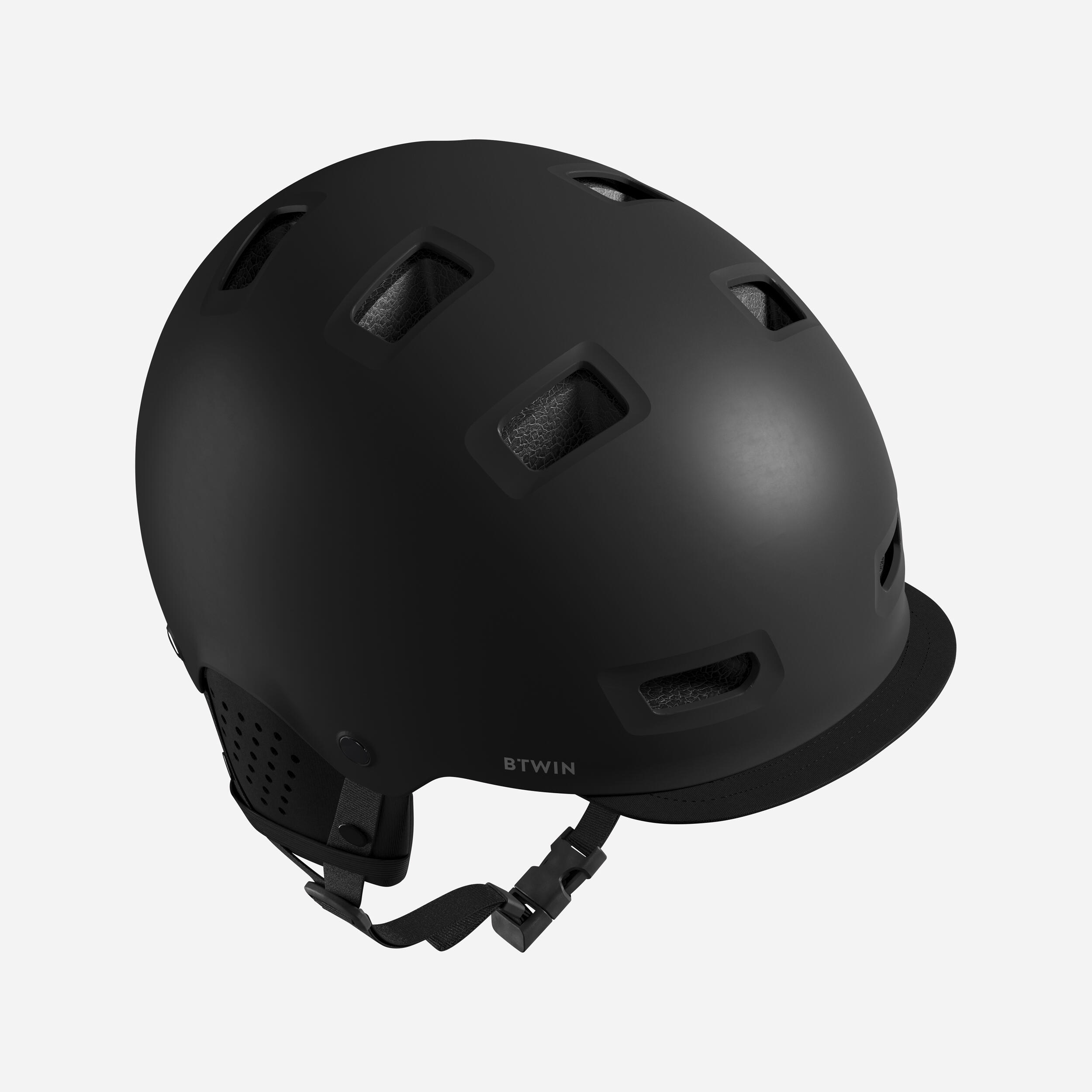 Btwin Fahrradhelm City 500 Bowl dunkelblau