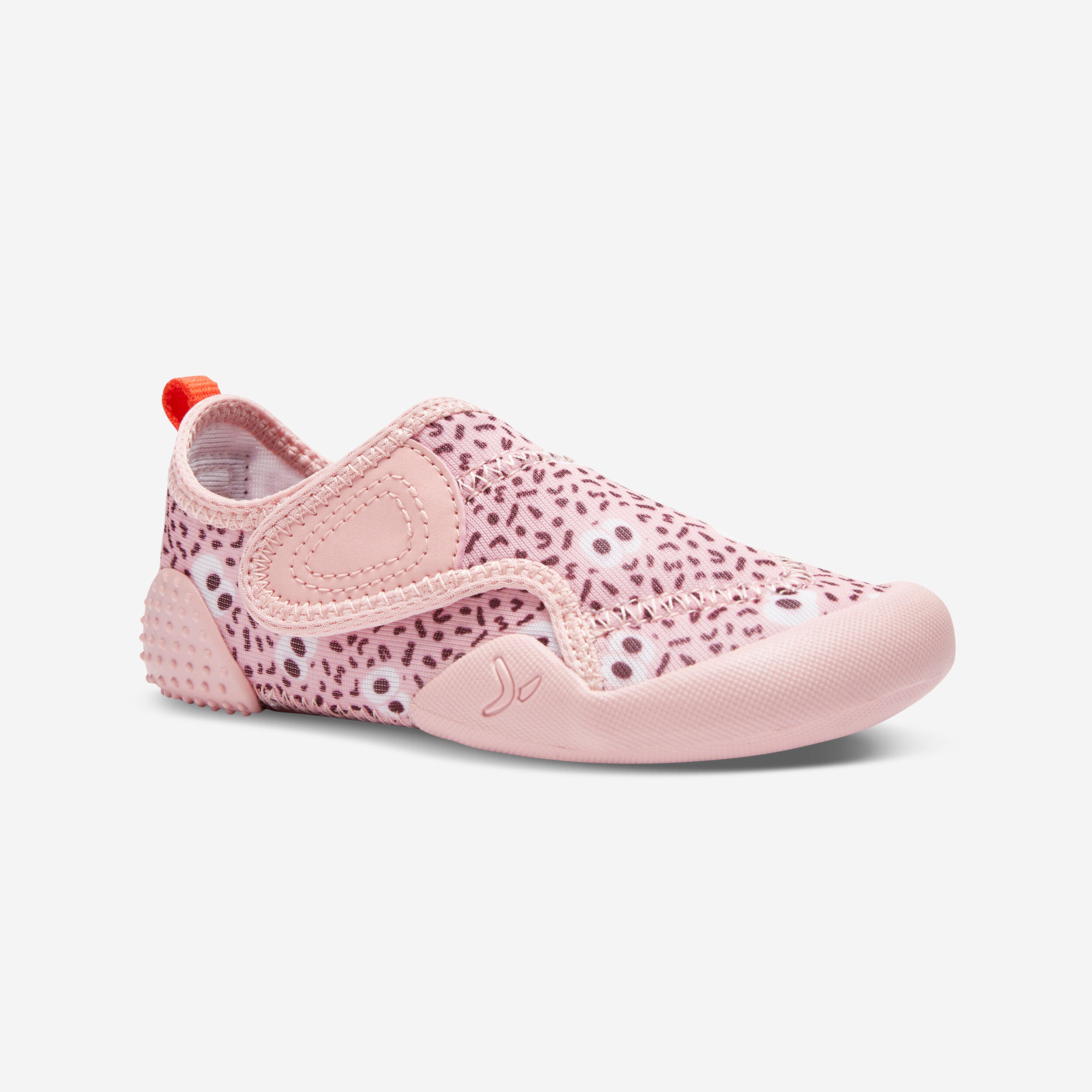 Domyos Turnschuhe Babylight 580 atmungsaktiv Babyturnen rosa mit Print