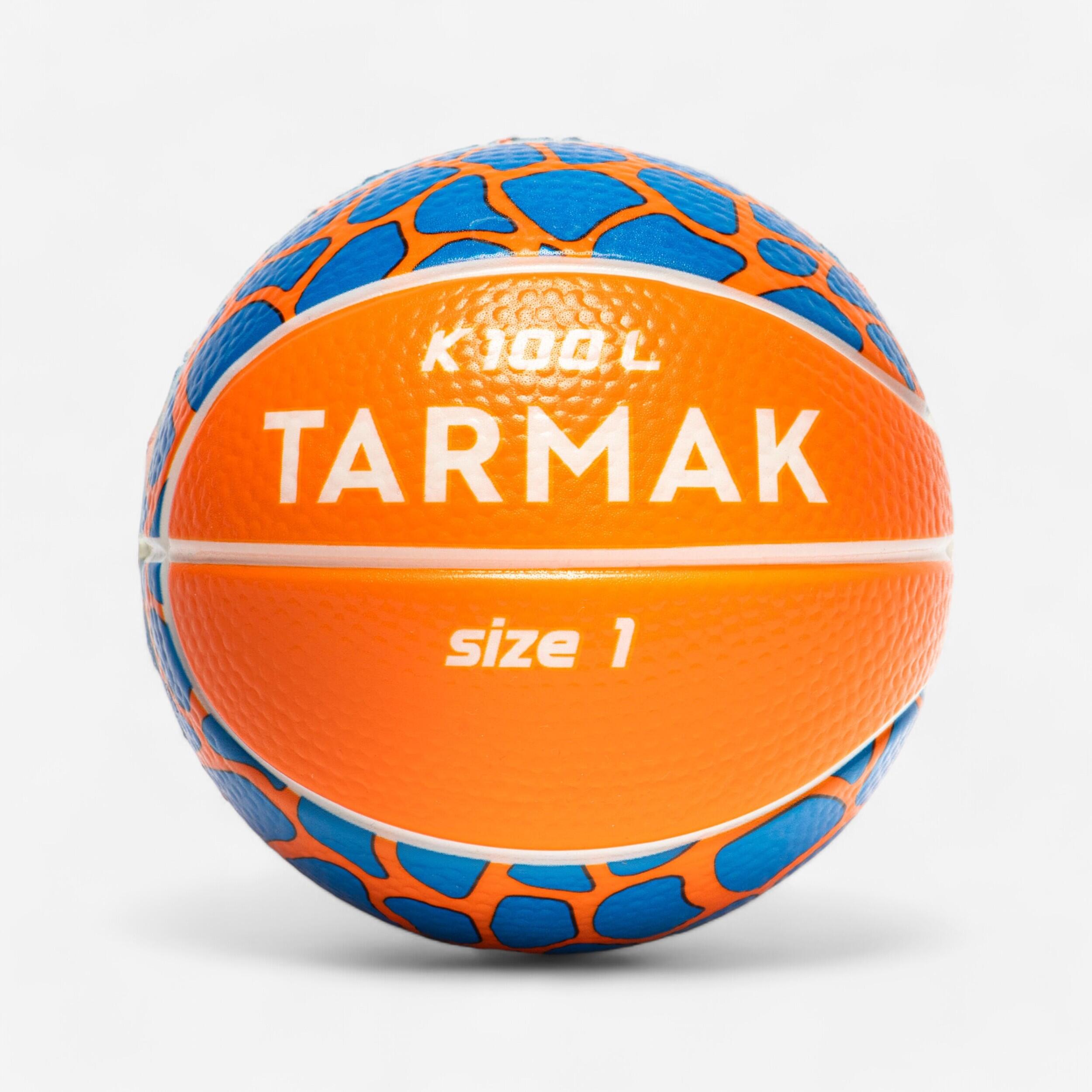 Tarmak Mini Basketball K100 aus Schaumstoff Gr.1 orange/blau