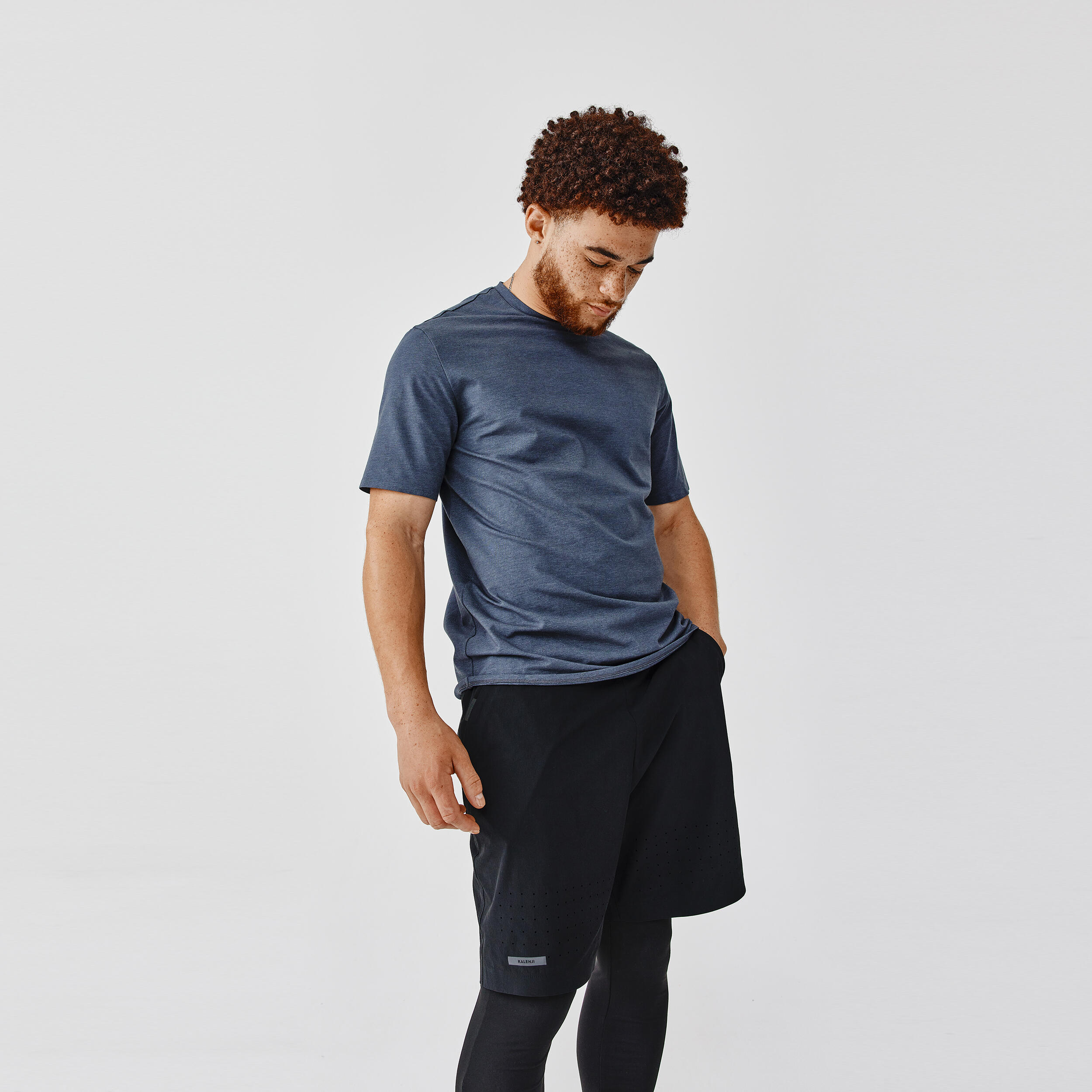 Kalenji Laufshirt kurzarm atmungsaktiv Soft Herren beige
