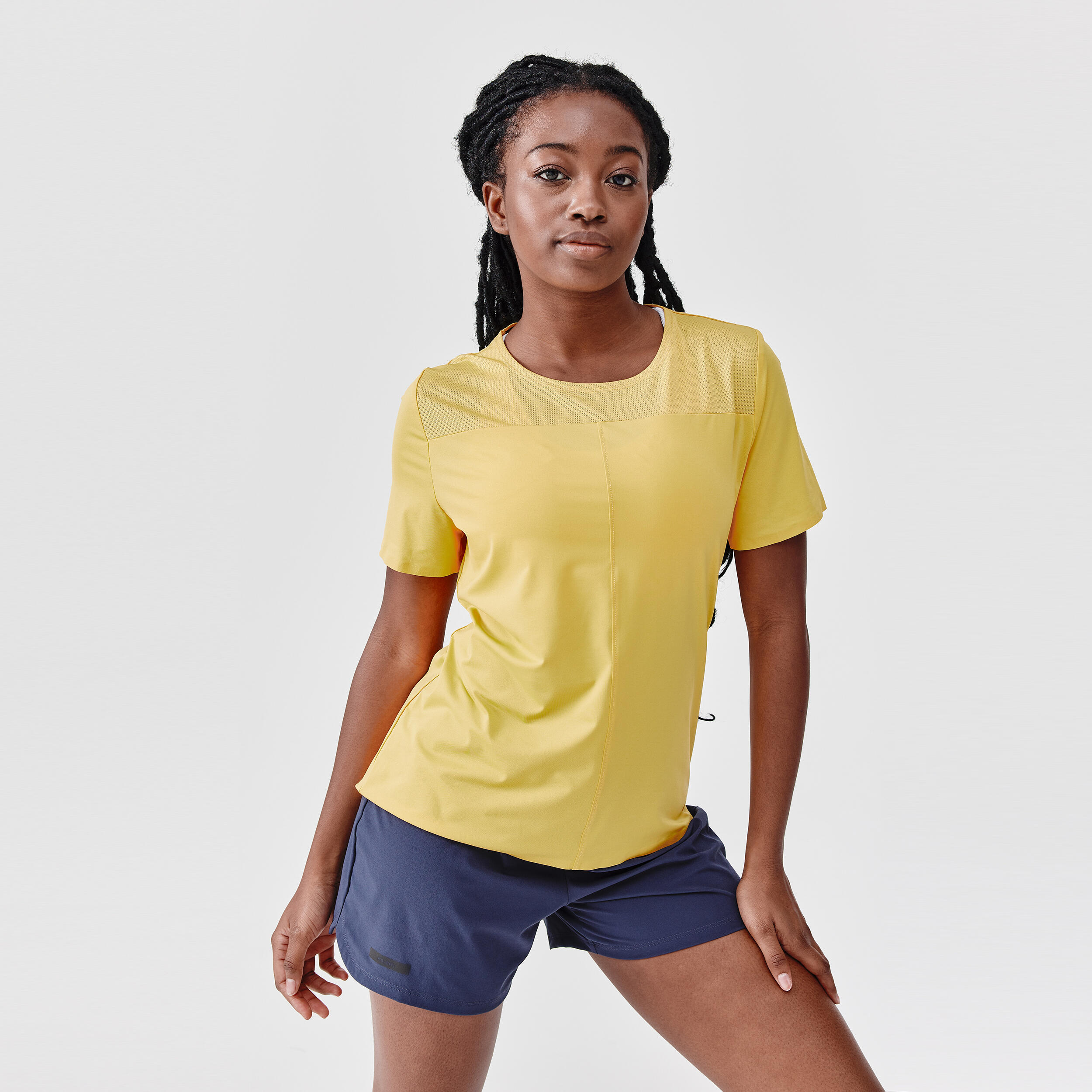 Kalenji Laufshirt Dry+ Breath kurzarm atmungsaktiv Damen rosa