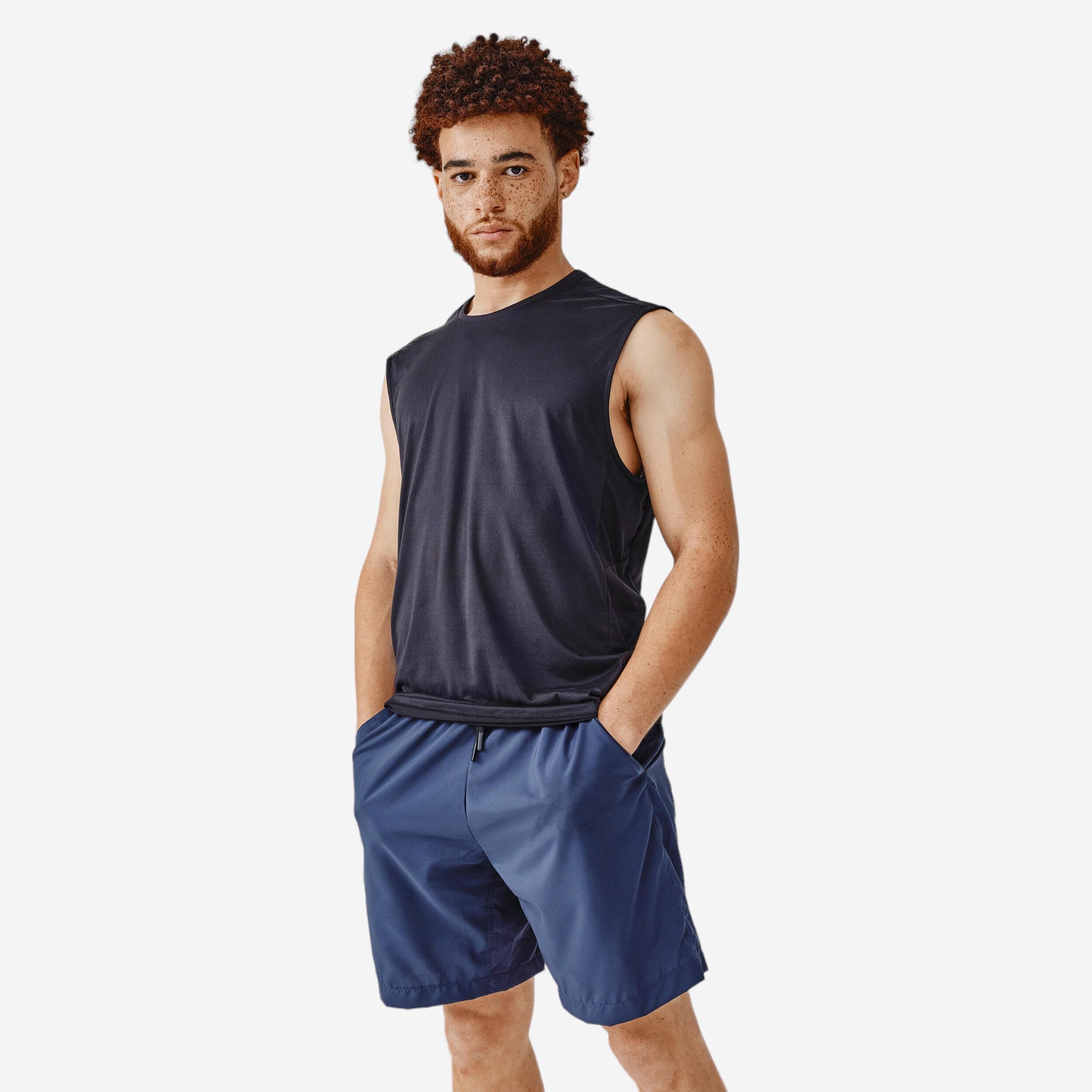 Kalenji Laufshirt ärmellos Tank-Top atmungsaktiv Dry+ Herren weiss