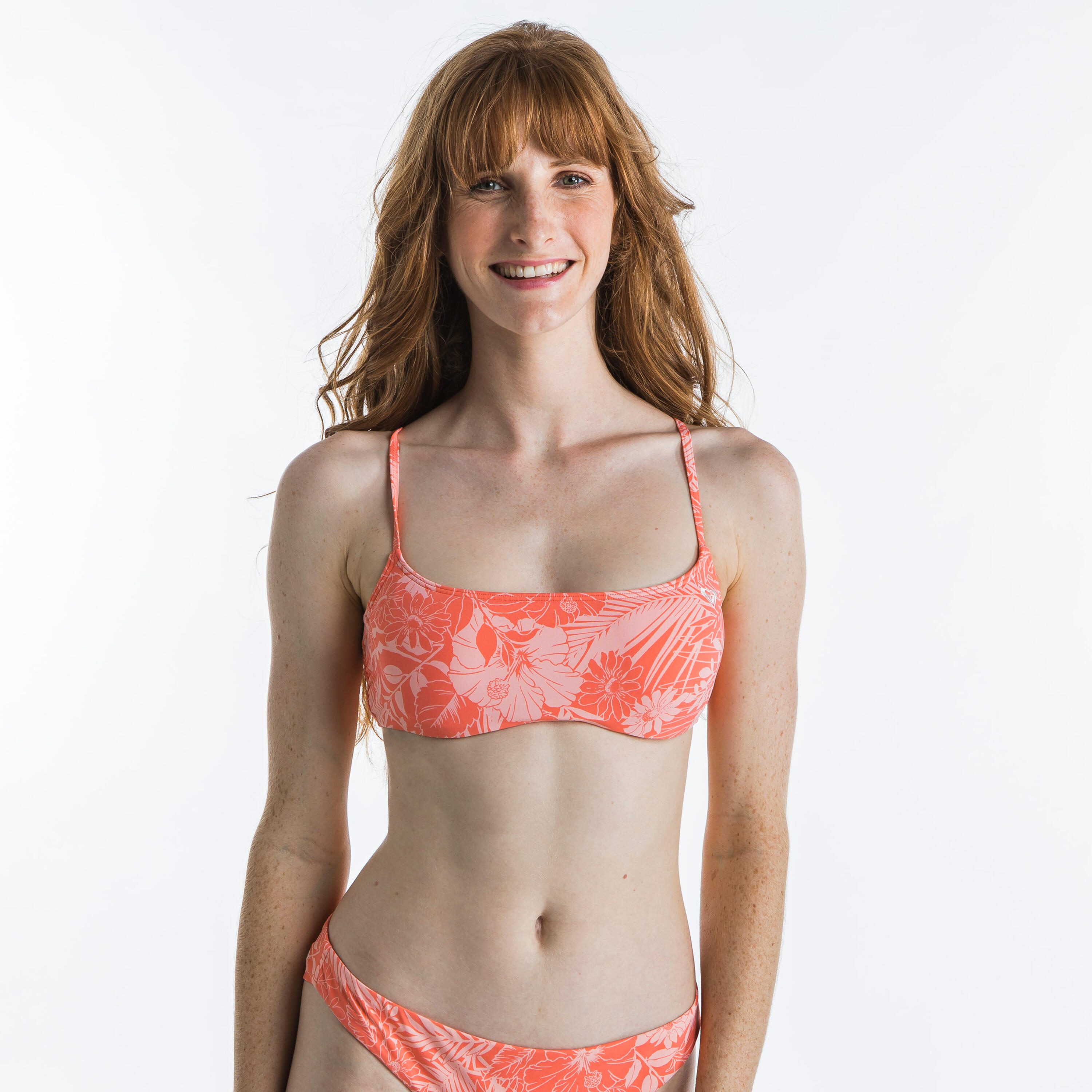Roxy Bikini-Oberteil Bustier Roxy, herausnehmbare Formschalen, einstellbare Träger