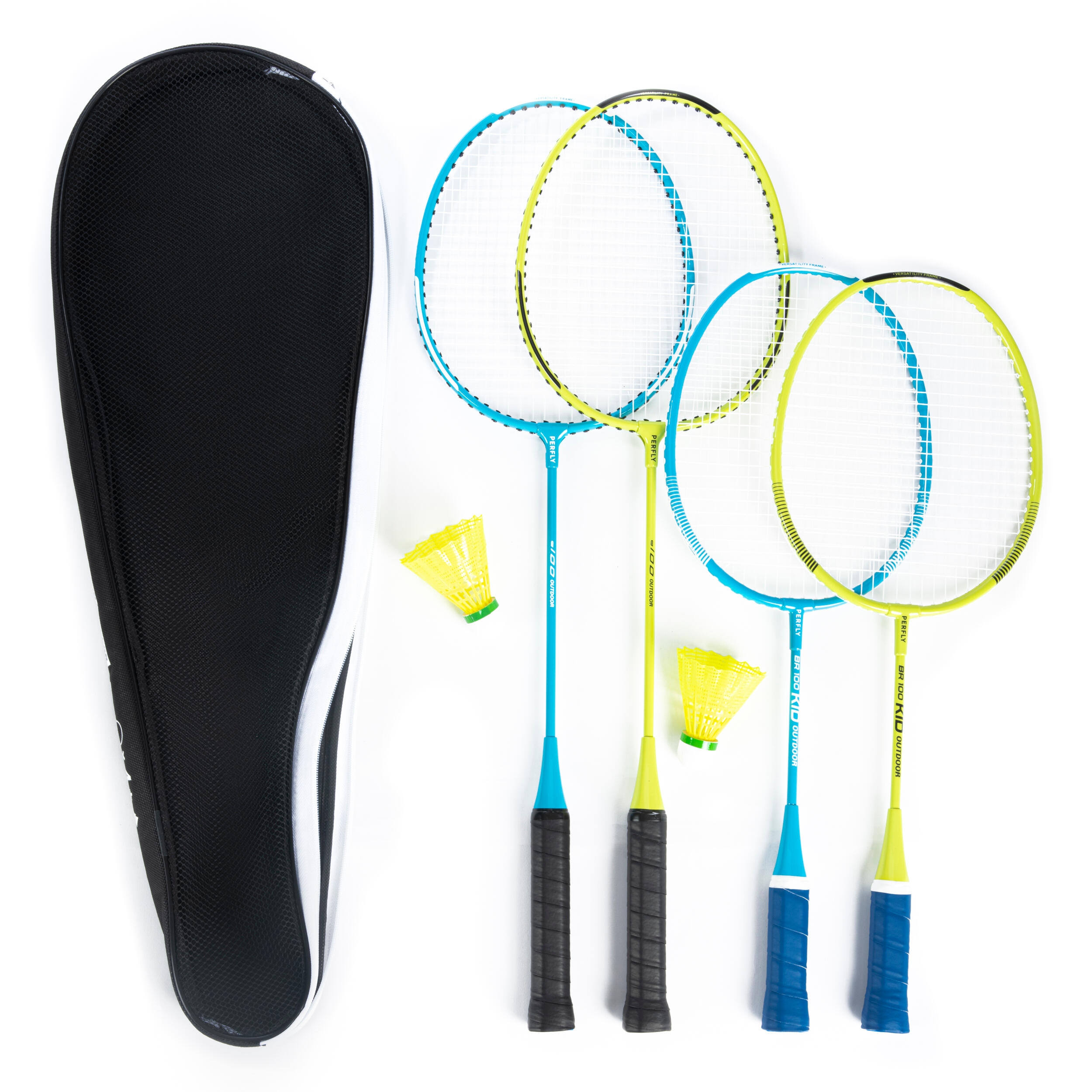 Perfly Badmintonschläger-Set Family Fun 100 Outdoor