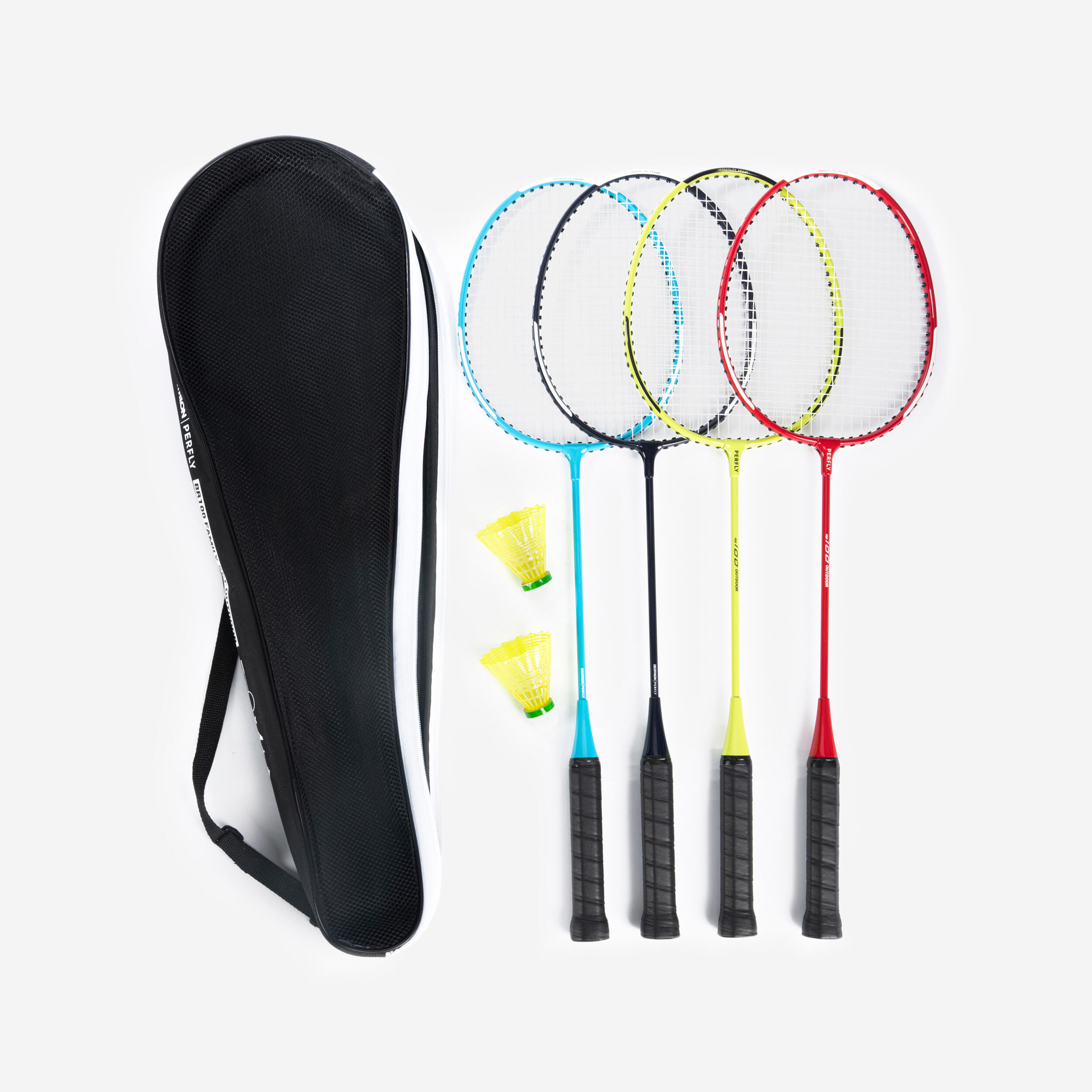 Perfly Badmintonschlägerset Familie 100