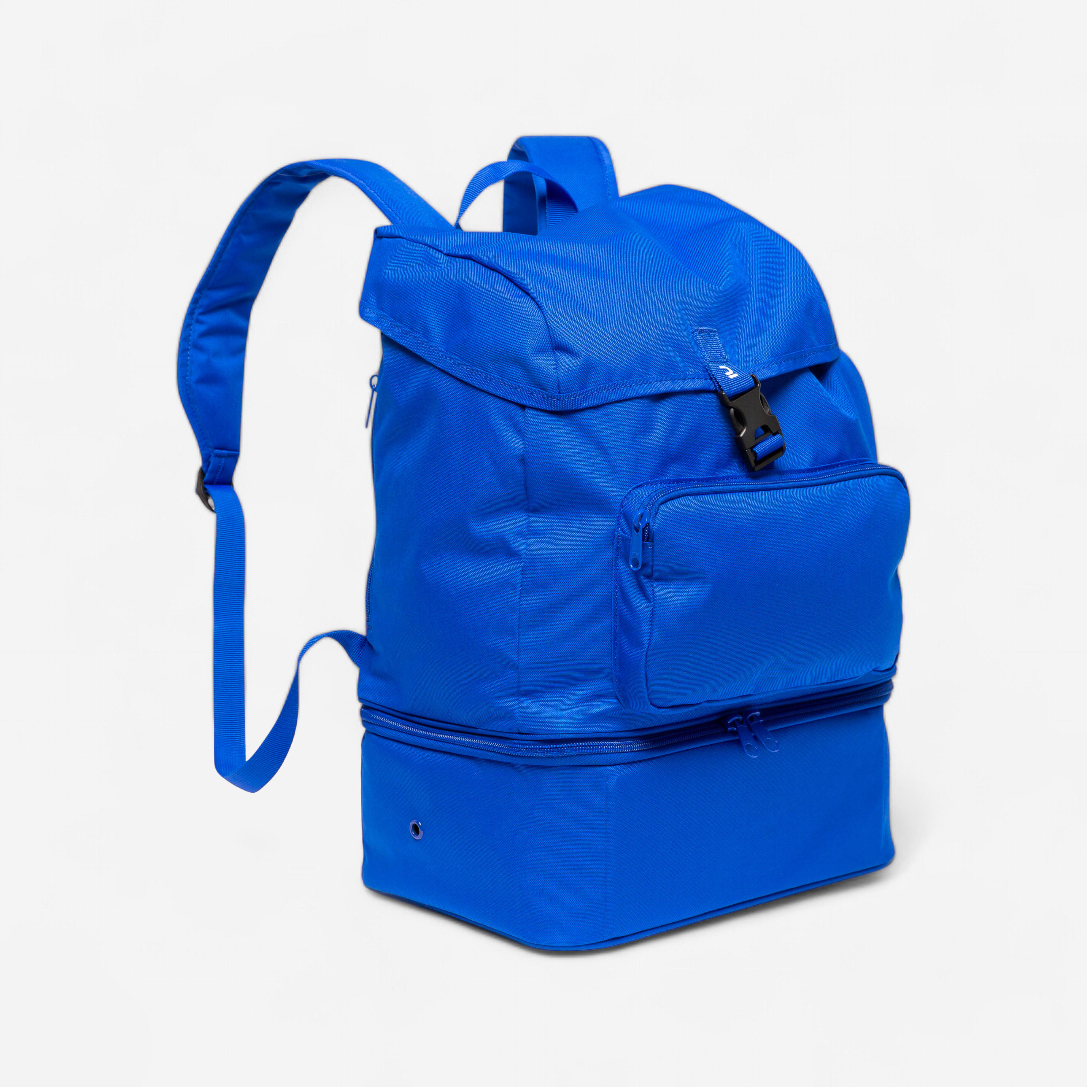 Kipsta Rucksack Fussball Hardcase 30 Liter royalblau