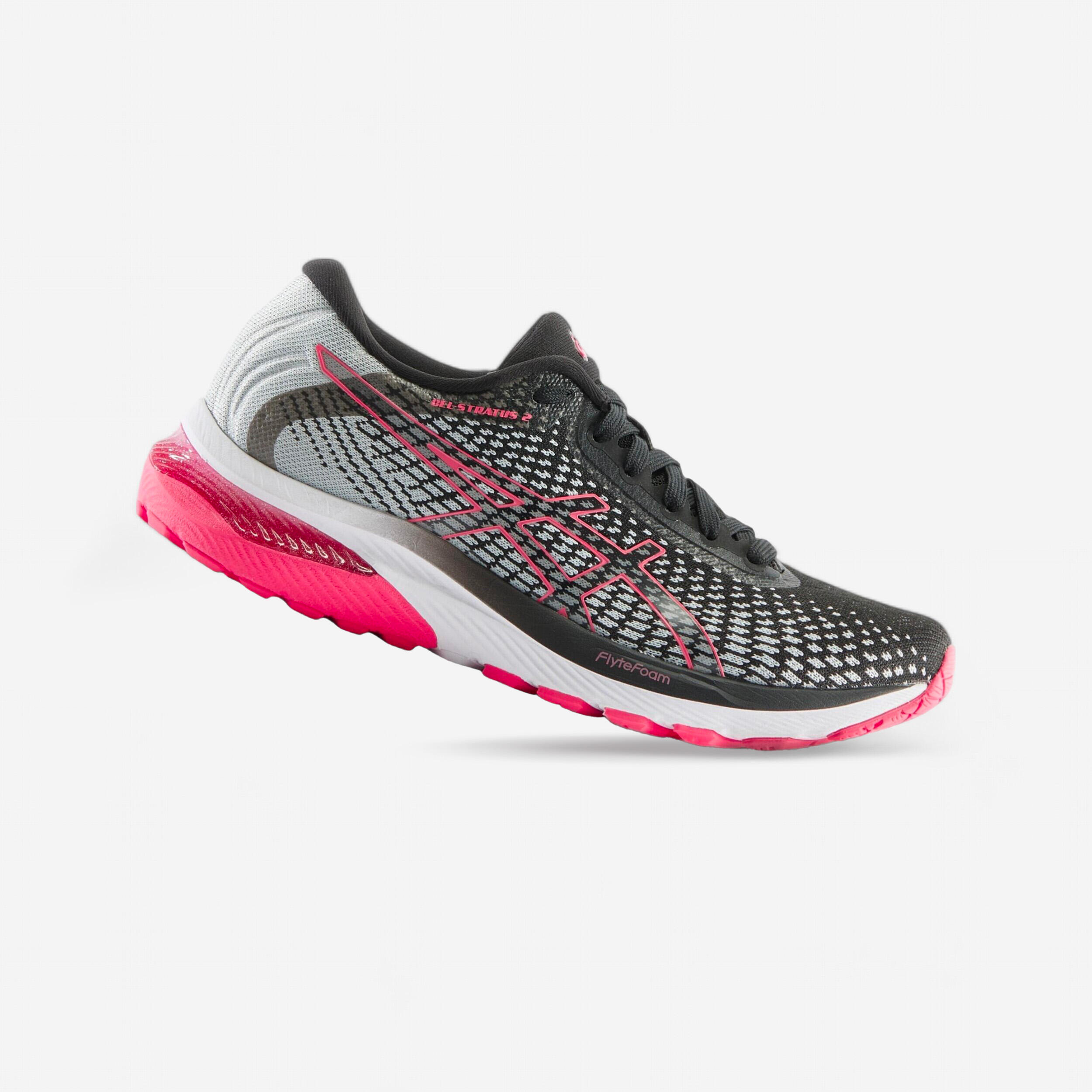 Asics Laufschuhe Asics Gel Stratus Knit 2 Damen grau/rosa