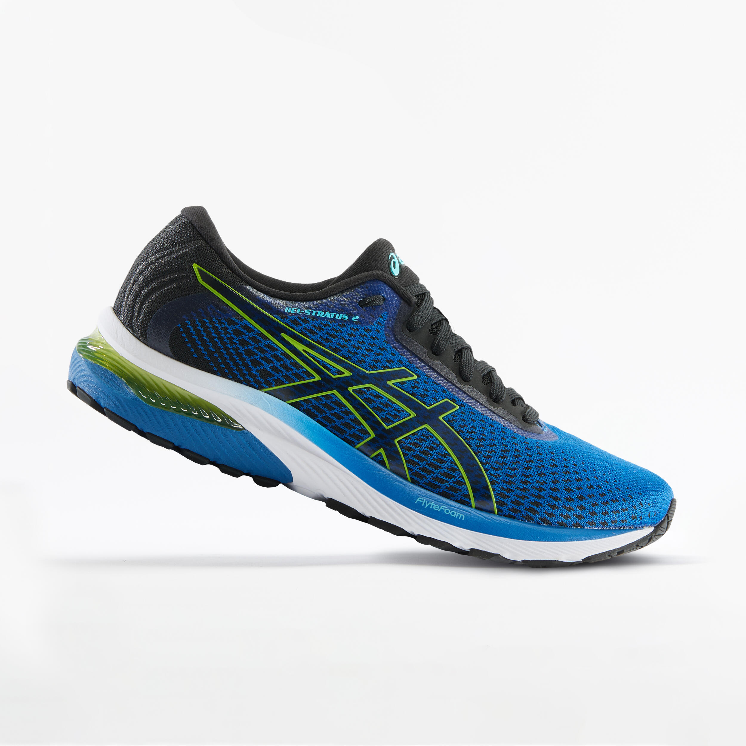 Asics Laufschuhe Asics Gel Stratus Knit2 Herren blau/gelb
