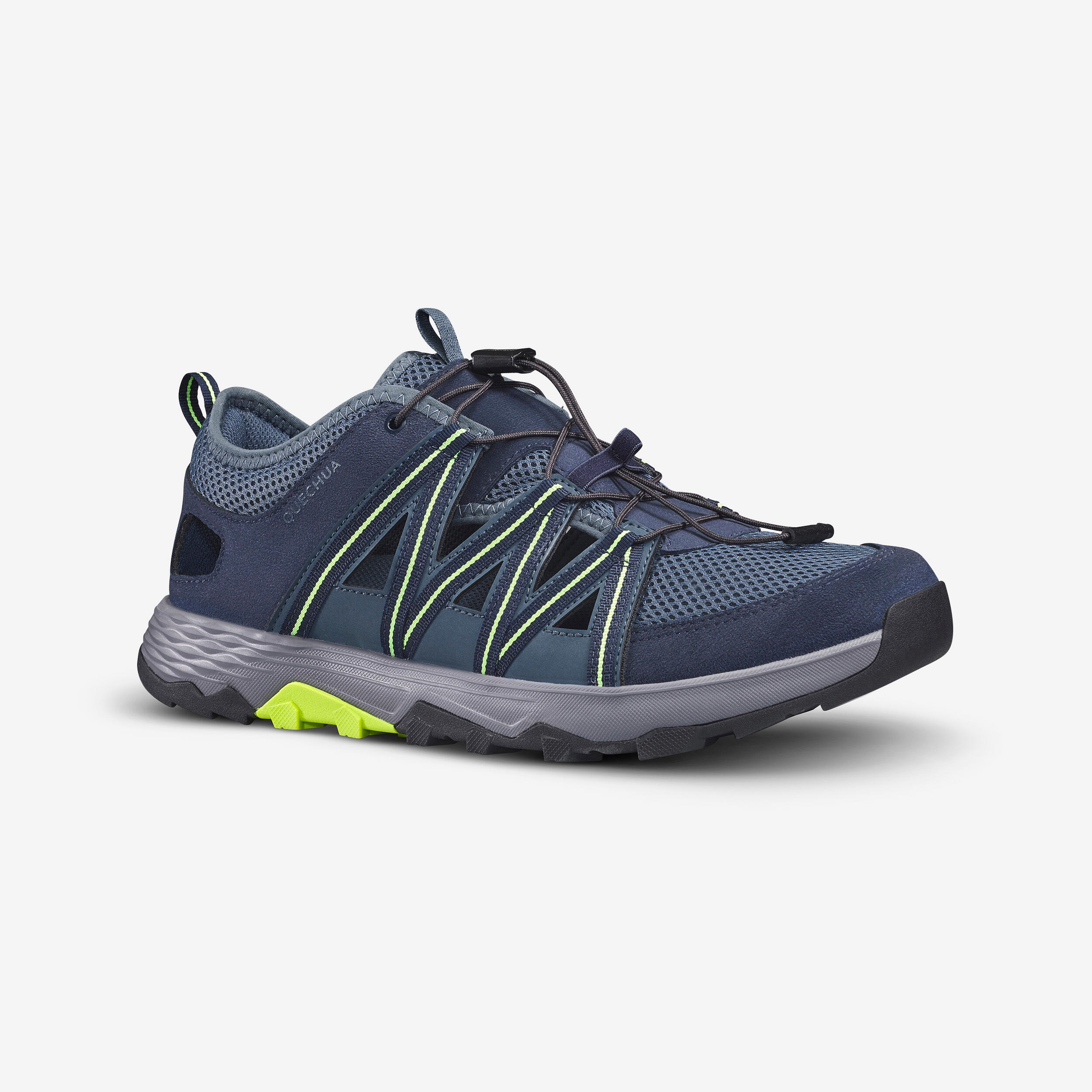 Quechua Trekkingsandalen Naturwandern NH500 Fresh Herren blau/gelb