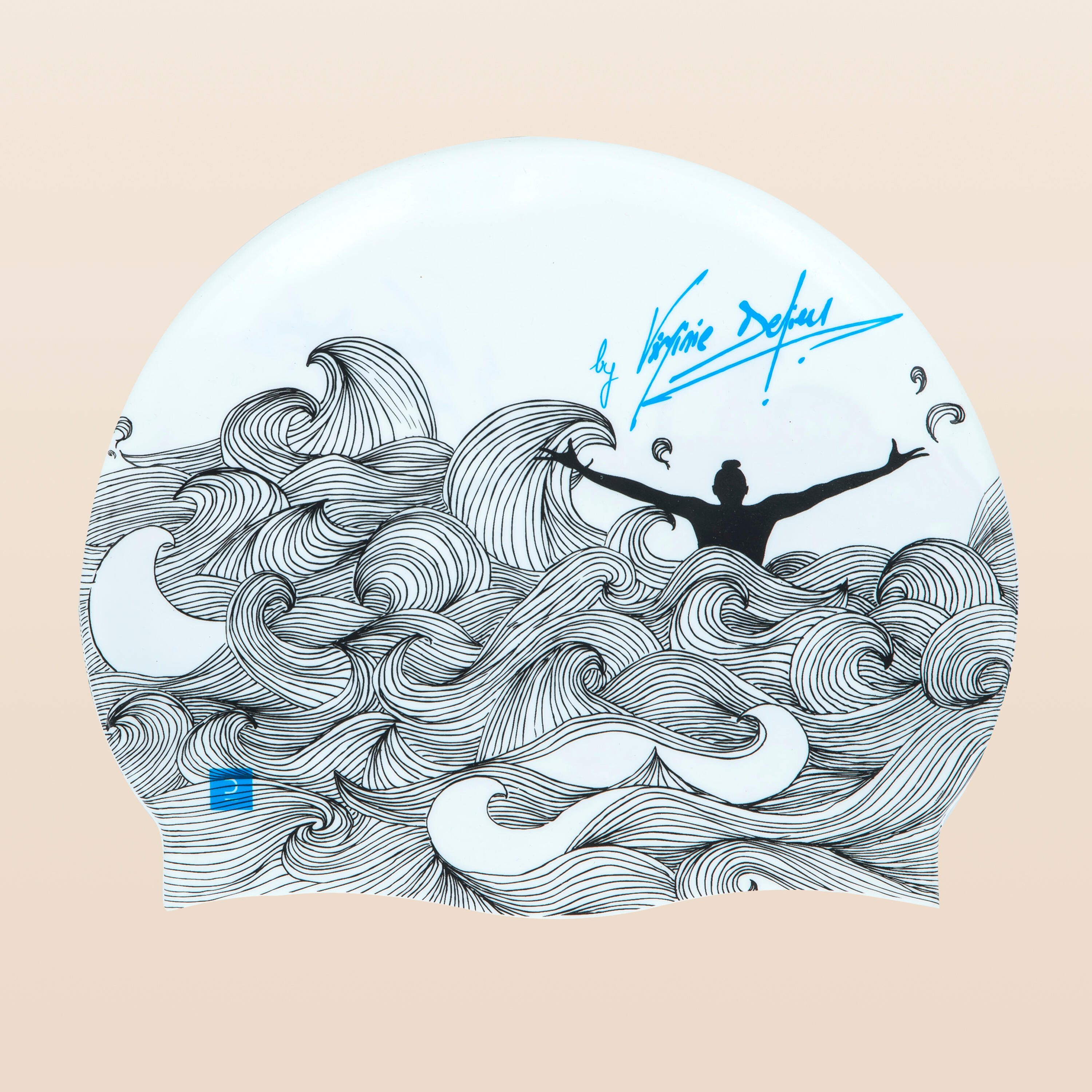 Nabaiji Badekappe Silikon Synchronschwimmen Virginie Dedieu