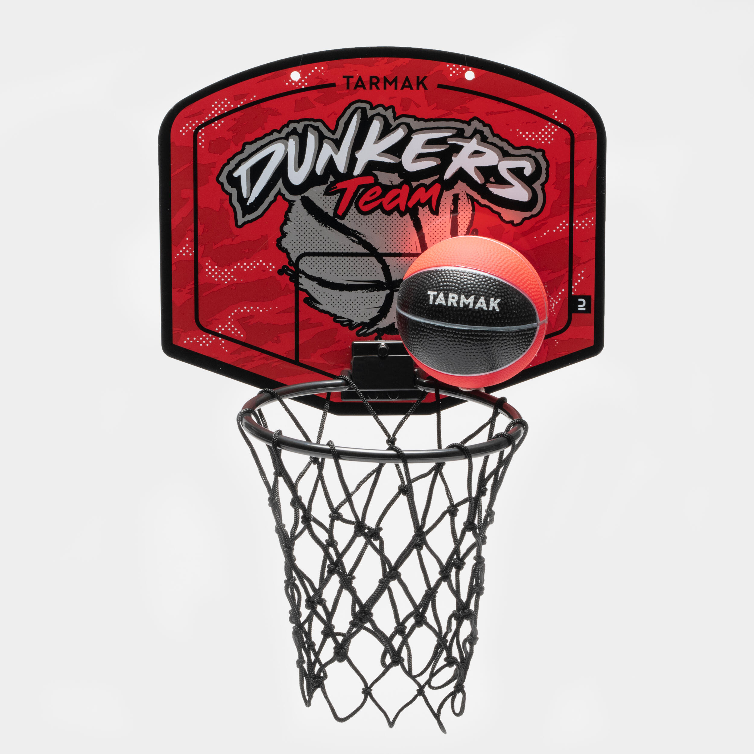 Tarmak Basketballkorb SK100 Mini Playground Kinder/Erwachsene grau inklusiv Ball