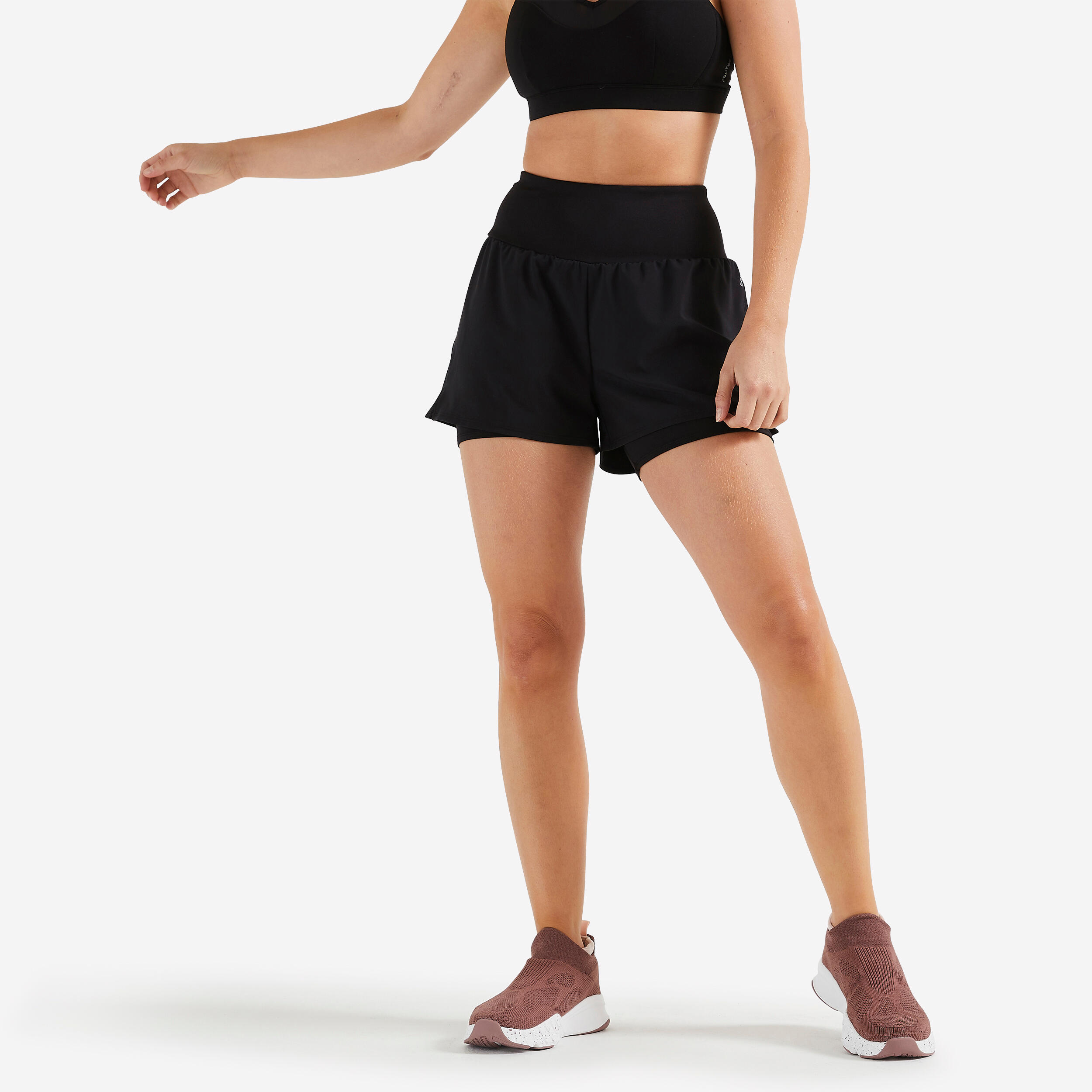 Domyos Sporthose 2 in 1 Damen