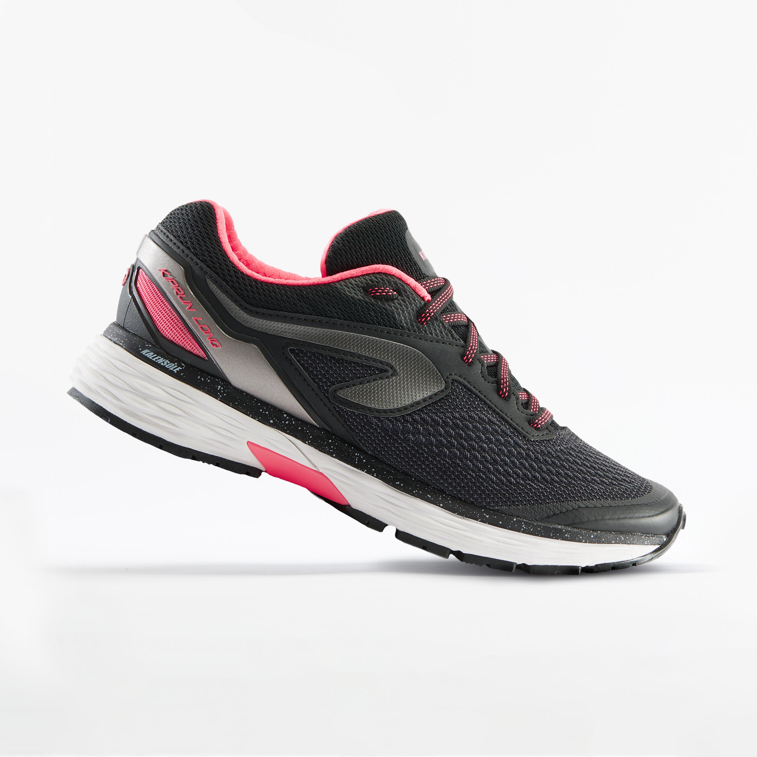 Kiprun Laufschuhe Kiprun Long 2 Damen schwarz/rosa