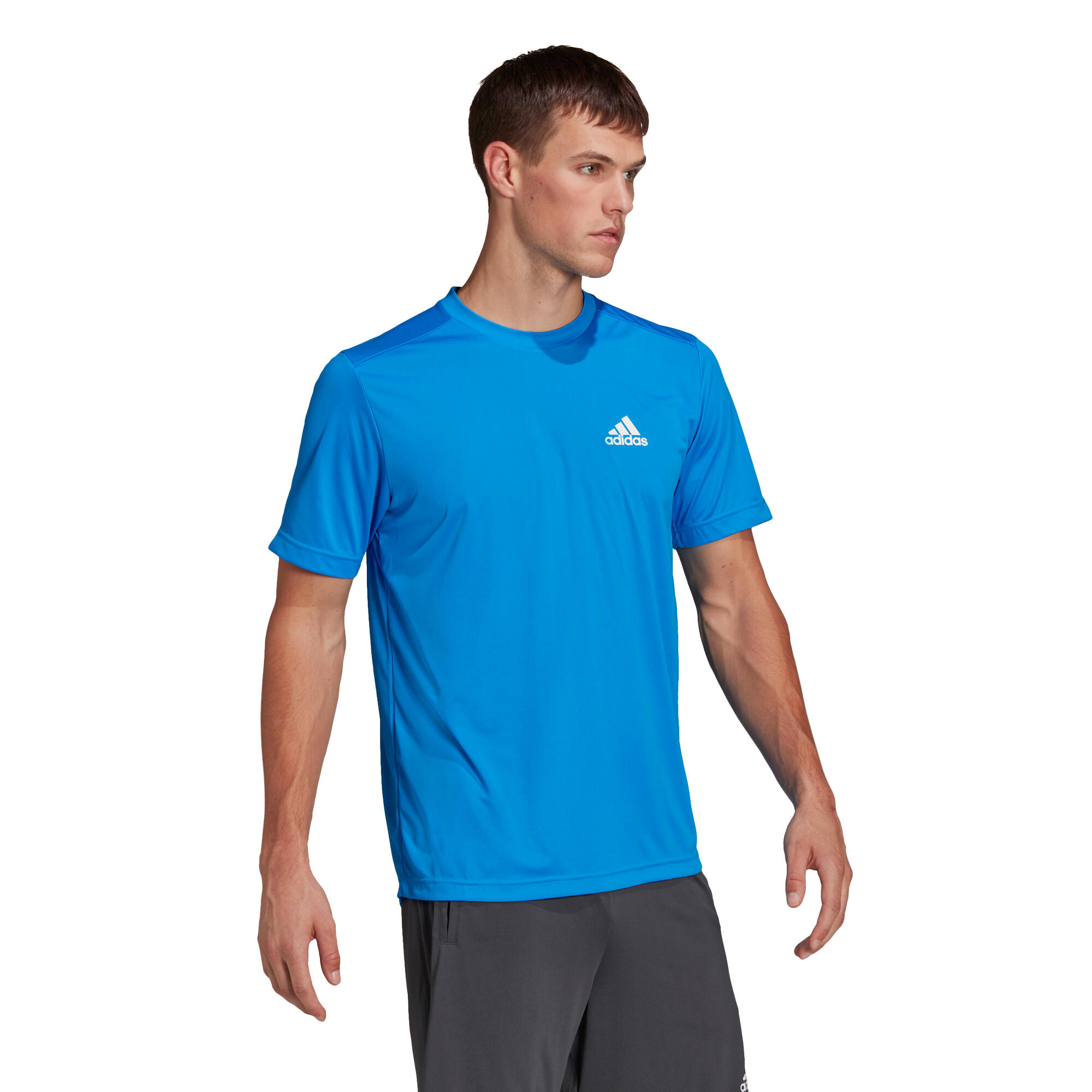 Adidas T-Shirt Fitness Cardio Herren blau