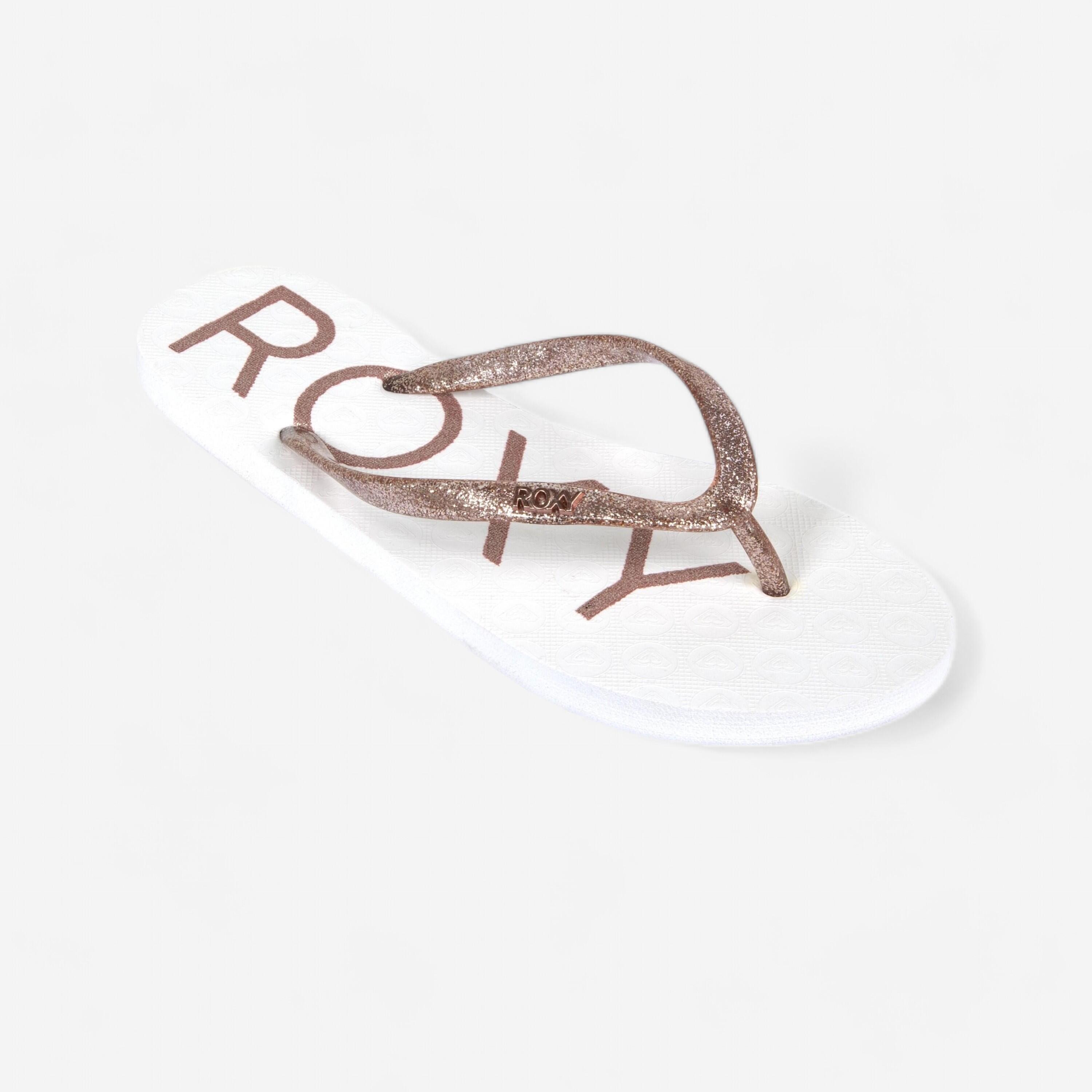 Roxy Zehensandalen Damen Roxy Viva weiss/gold